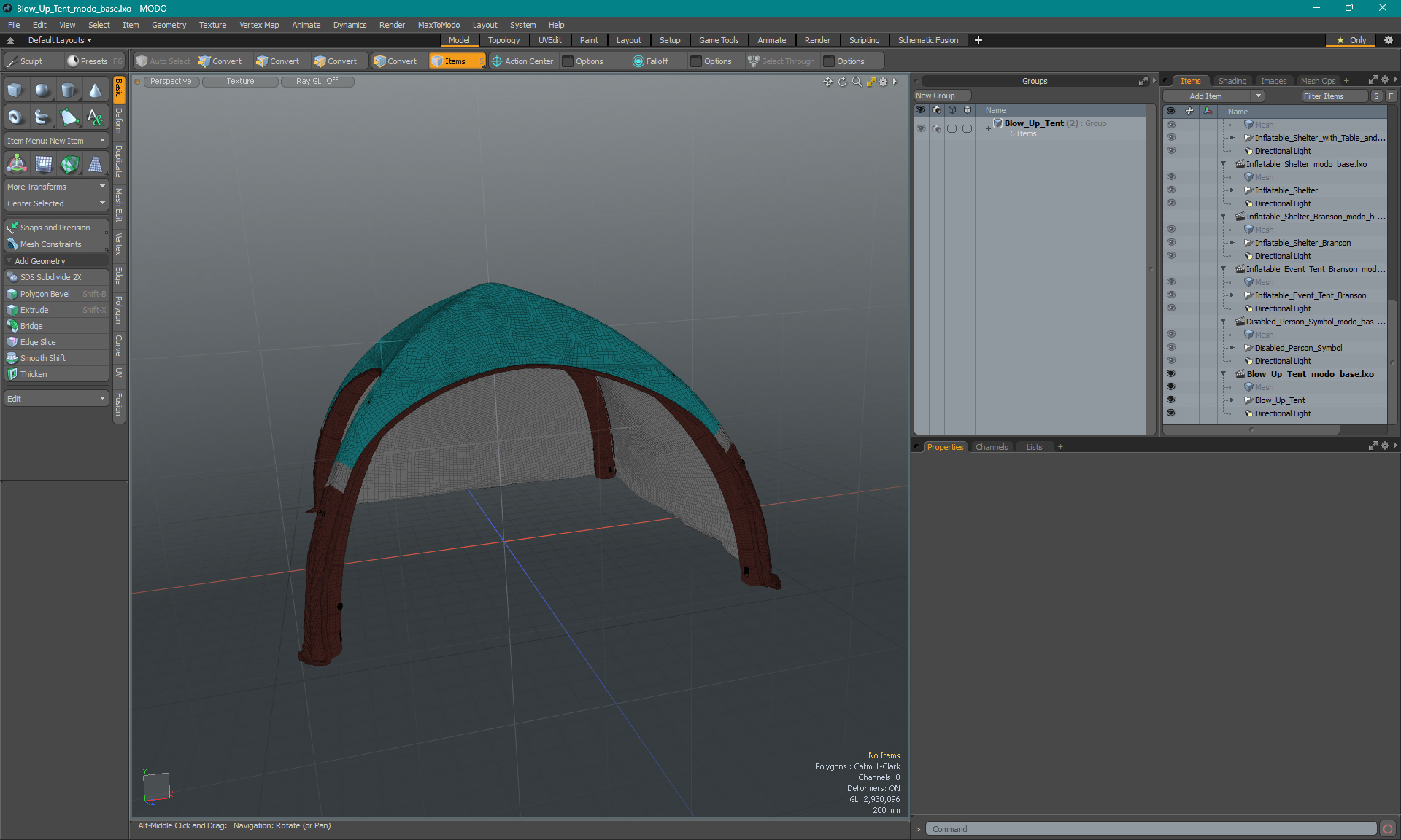 Blow Up Tent 3D