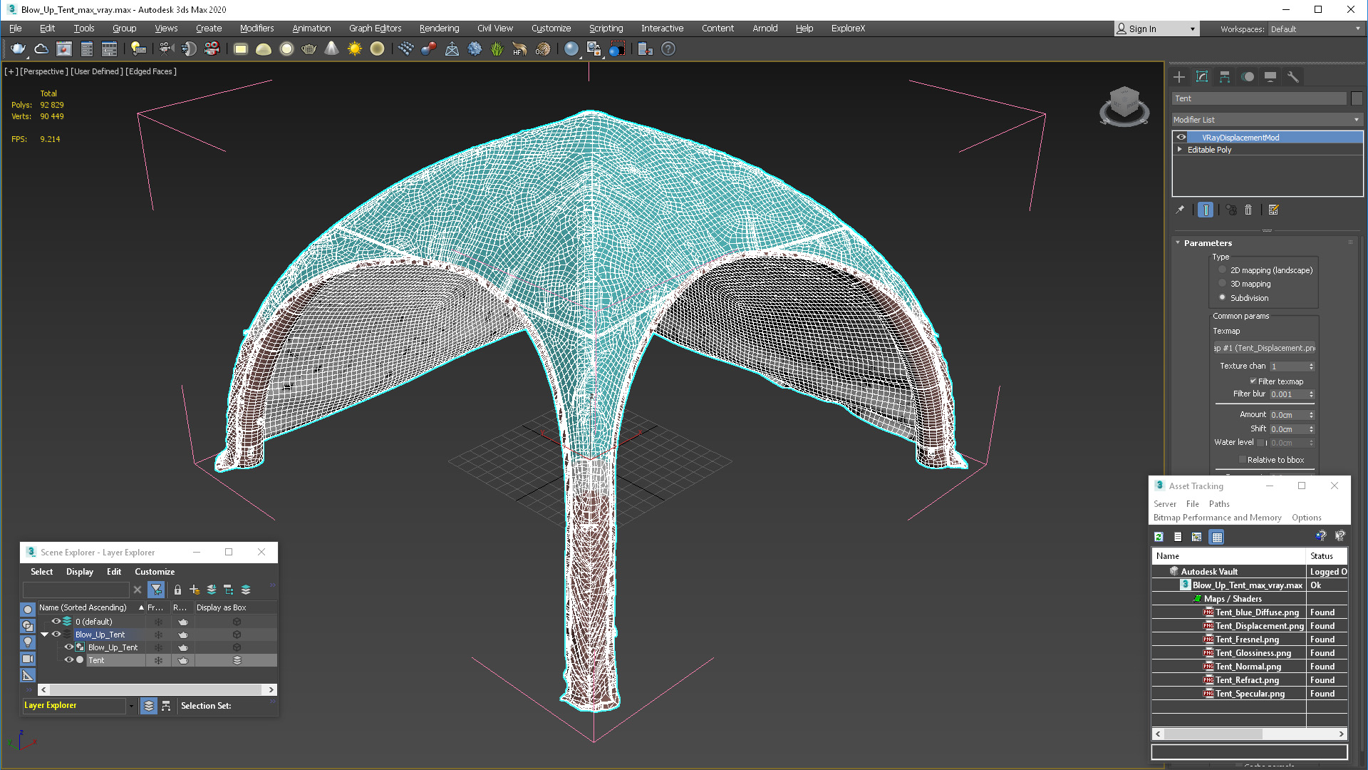 Blow Up Tent 3D