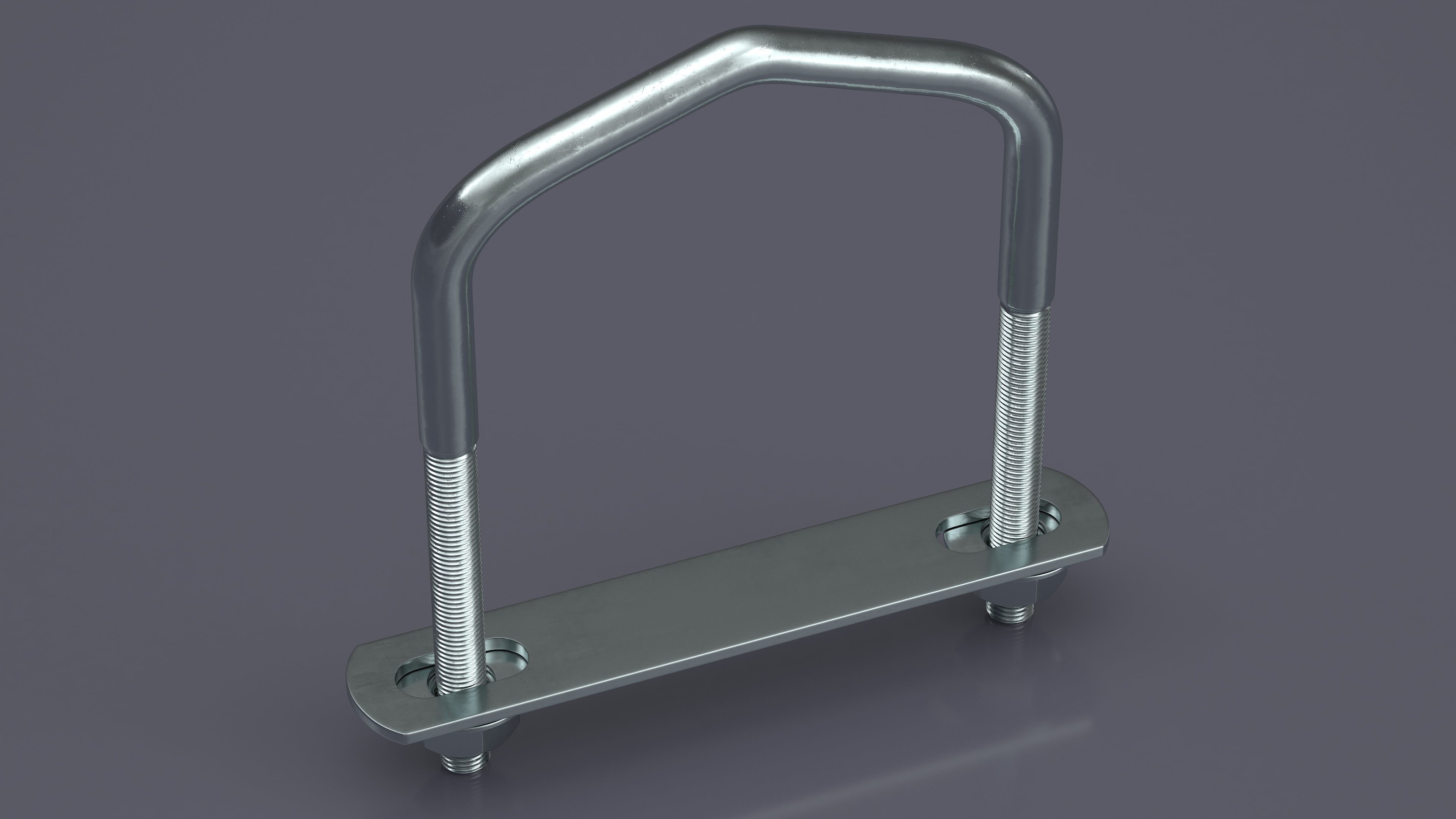 3D U Bolt Bracket Triangular Steel