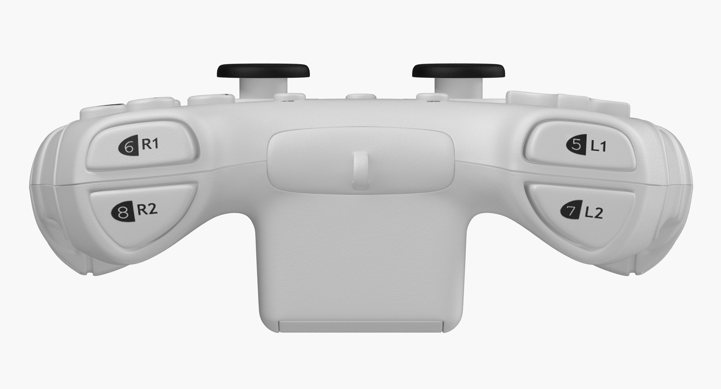 3D model Gamepad for PC and PlayStation Thrustmaster T Wireless White
