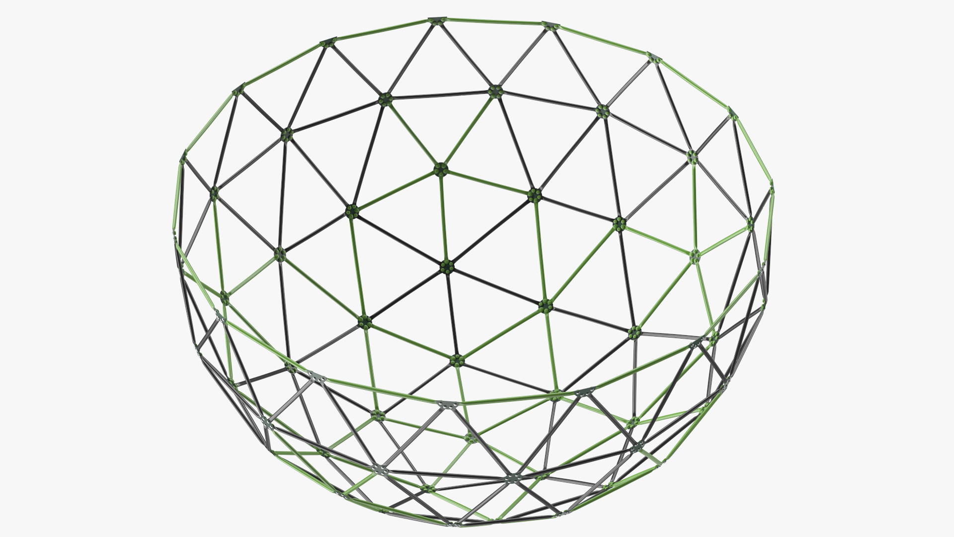 3D model Playground Kids Climbing-Dome Green