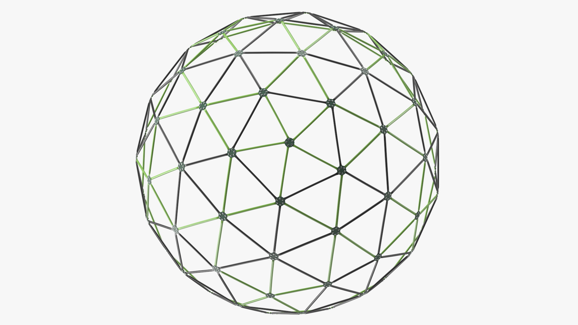 3D model Playground Kids Climbing-Dome Green