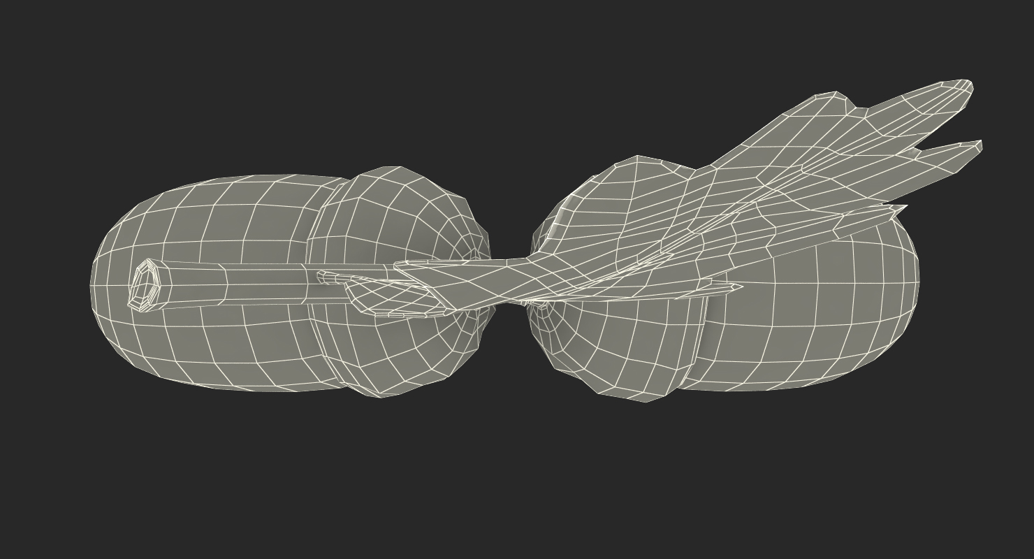 Oak Branch with Acorns 3D