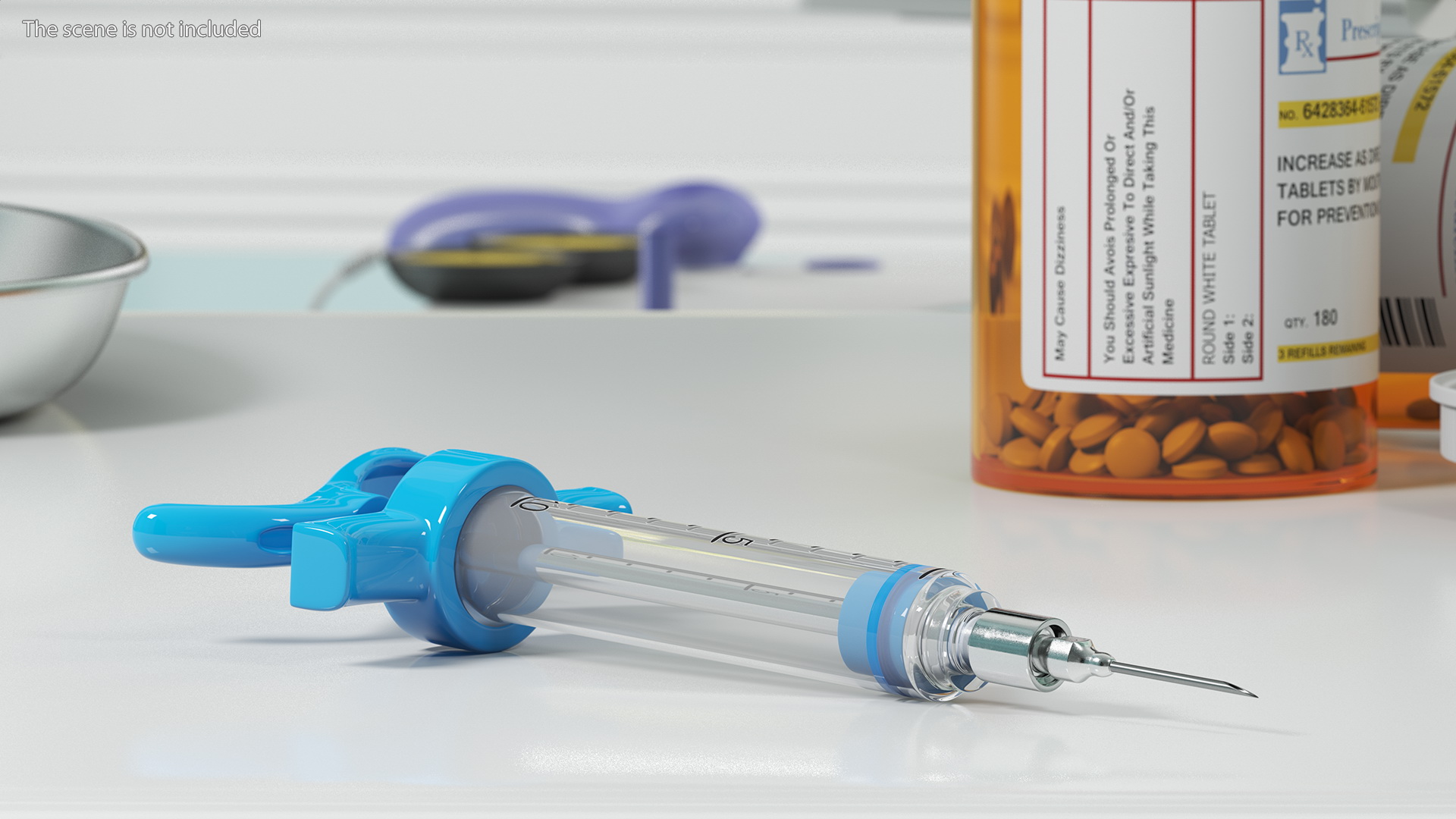 3D Veterinary Vaccine Syringe 10ml