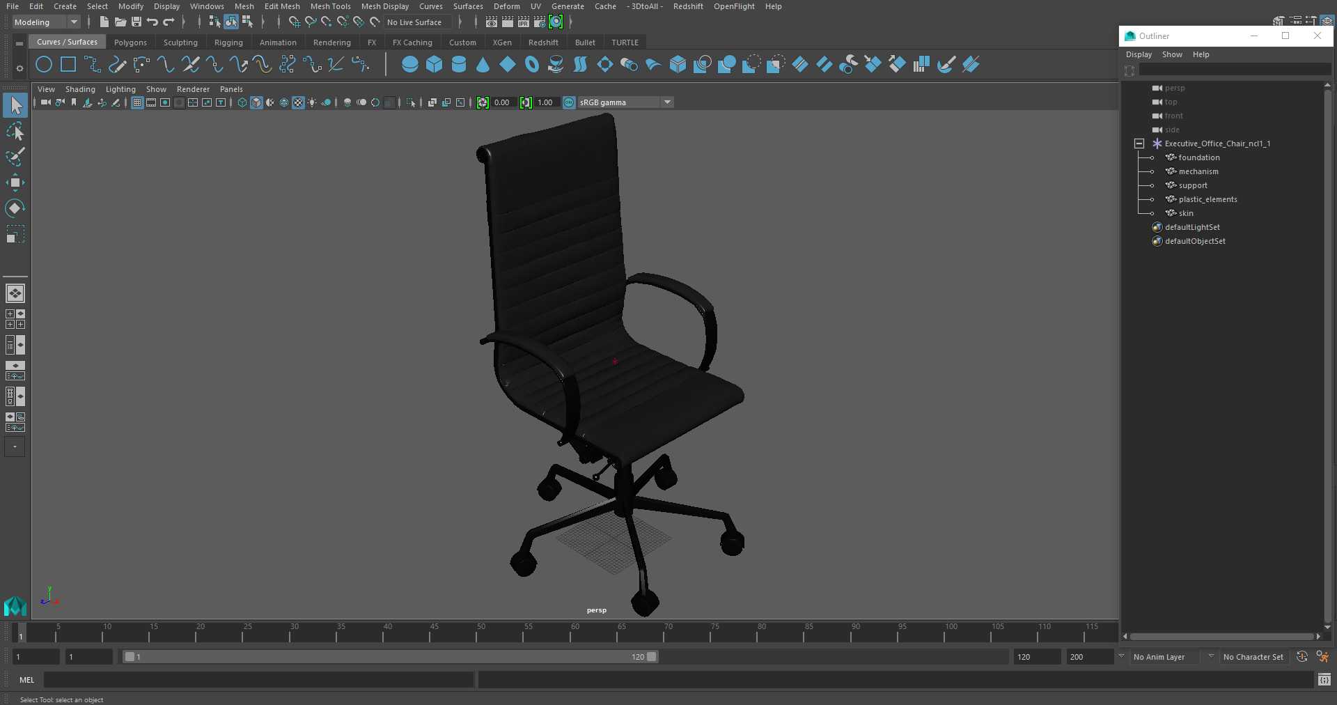 Executive Office Chair 3D