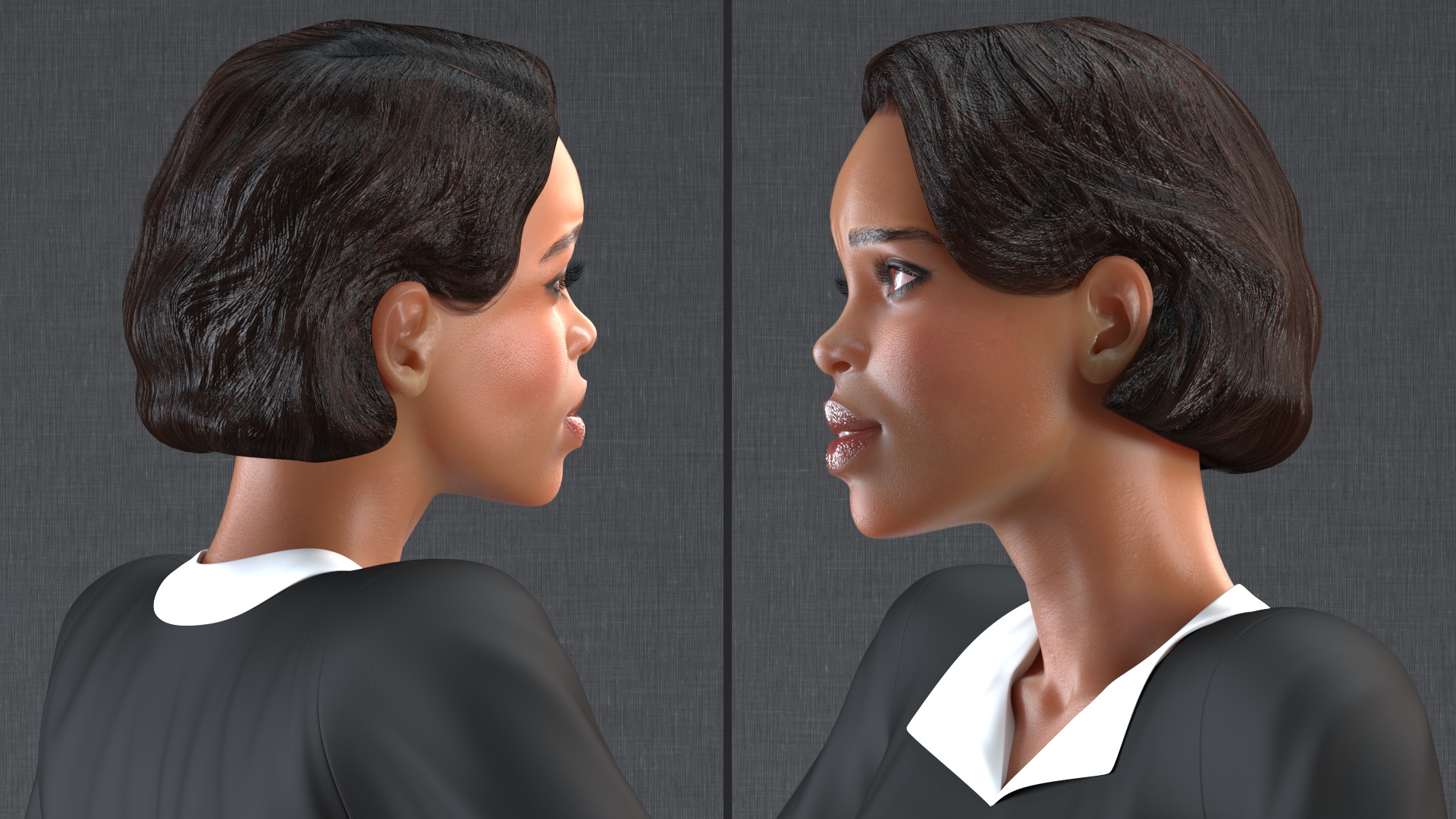 Light Skin Judge Woman 3D