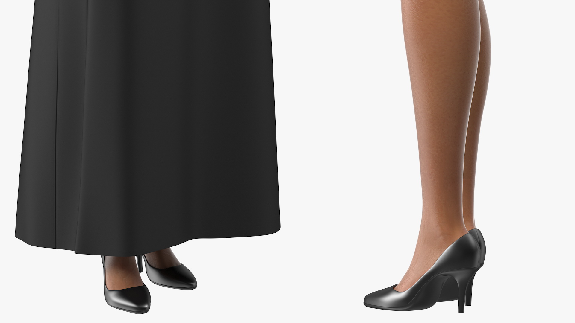 Light Skin Judge Woman 3D