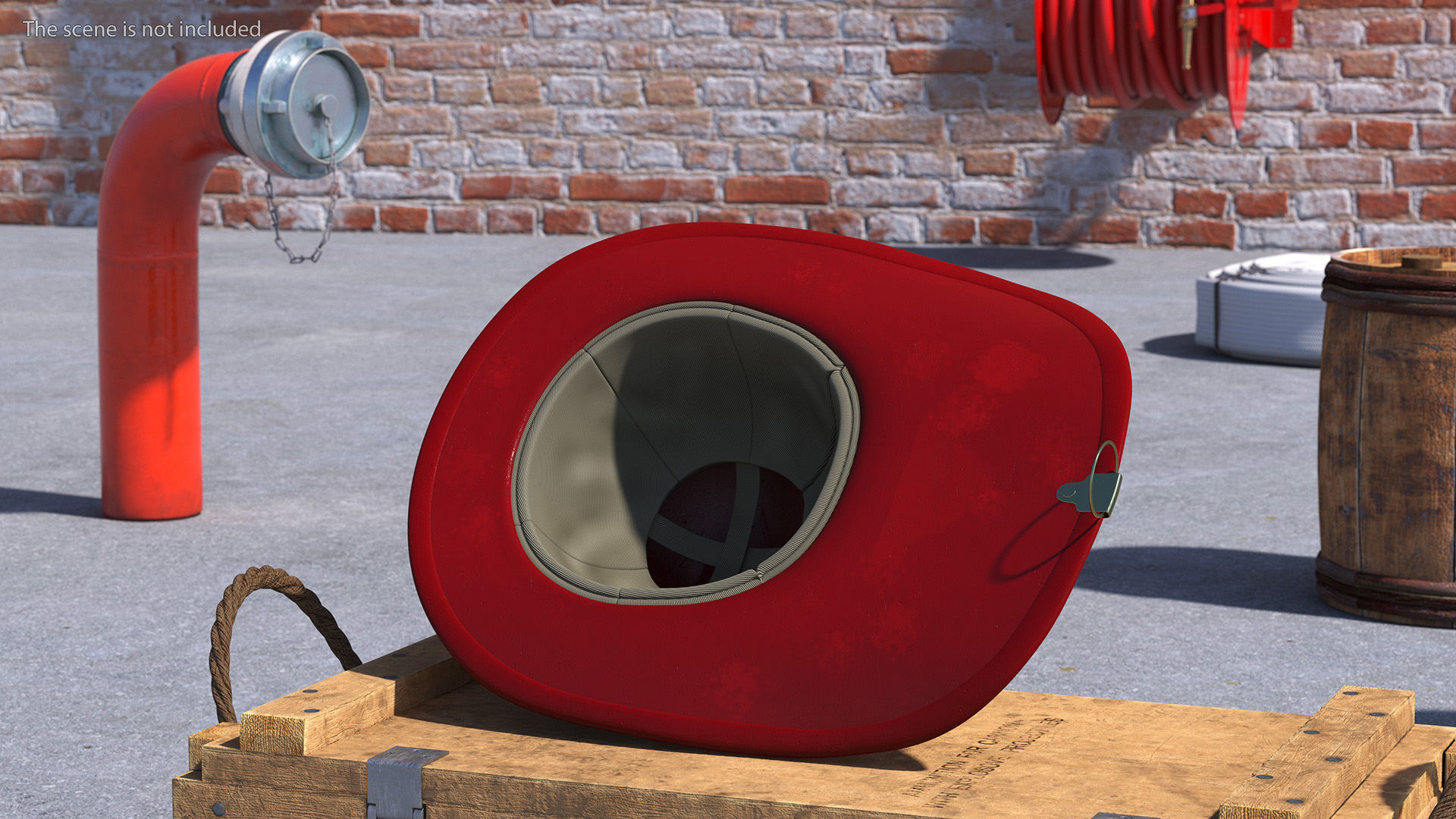 Firefighter Helmet with Number 343 3D model