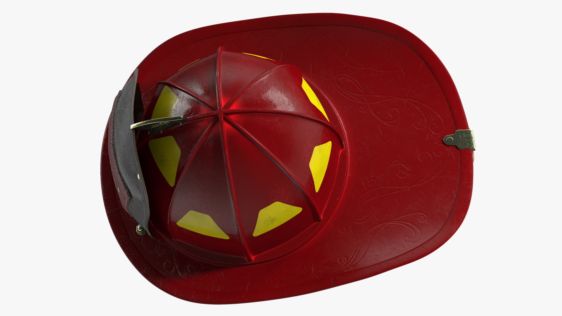 Firefighter Helmet with Number 343 3D model