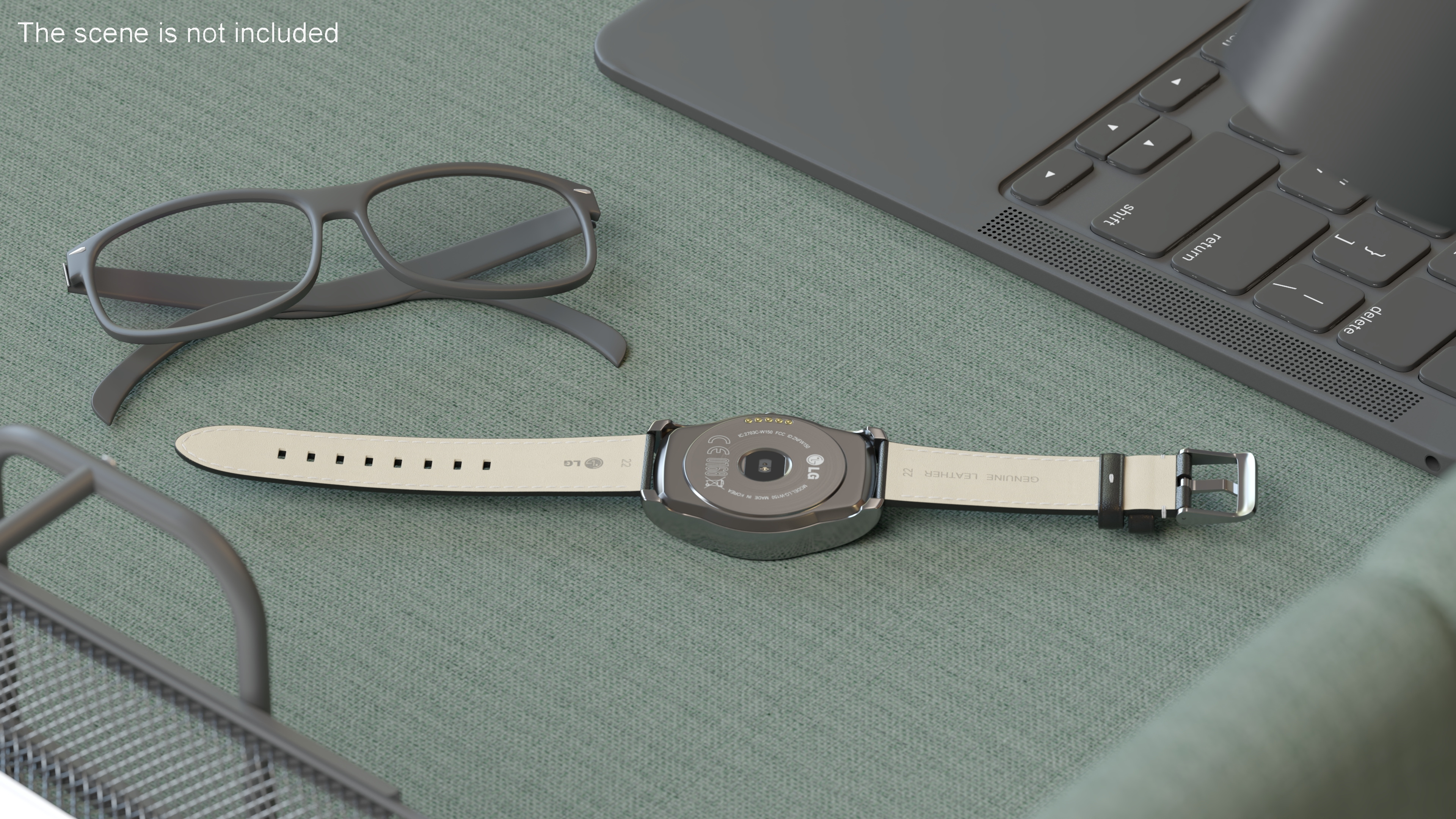 3D model Classic Leather Strap Wristwatch LG