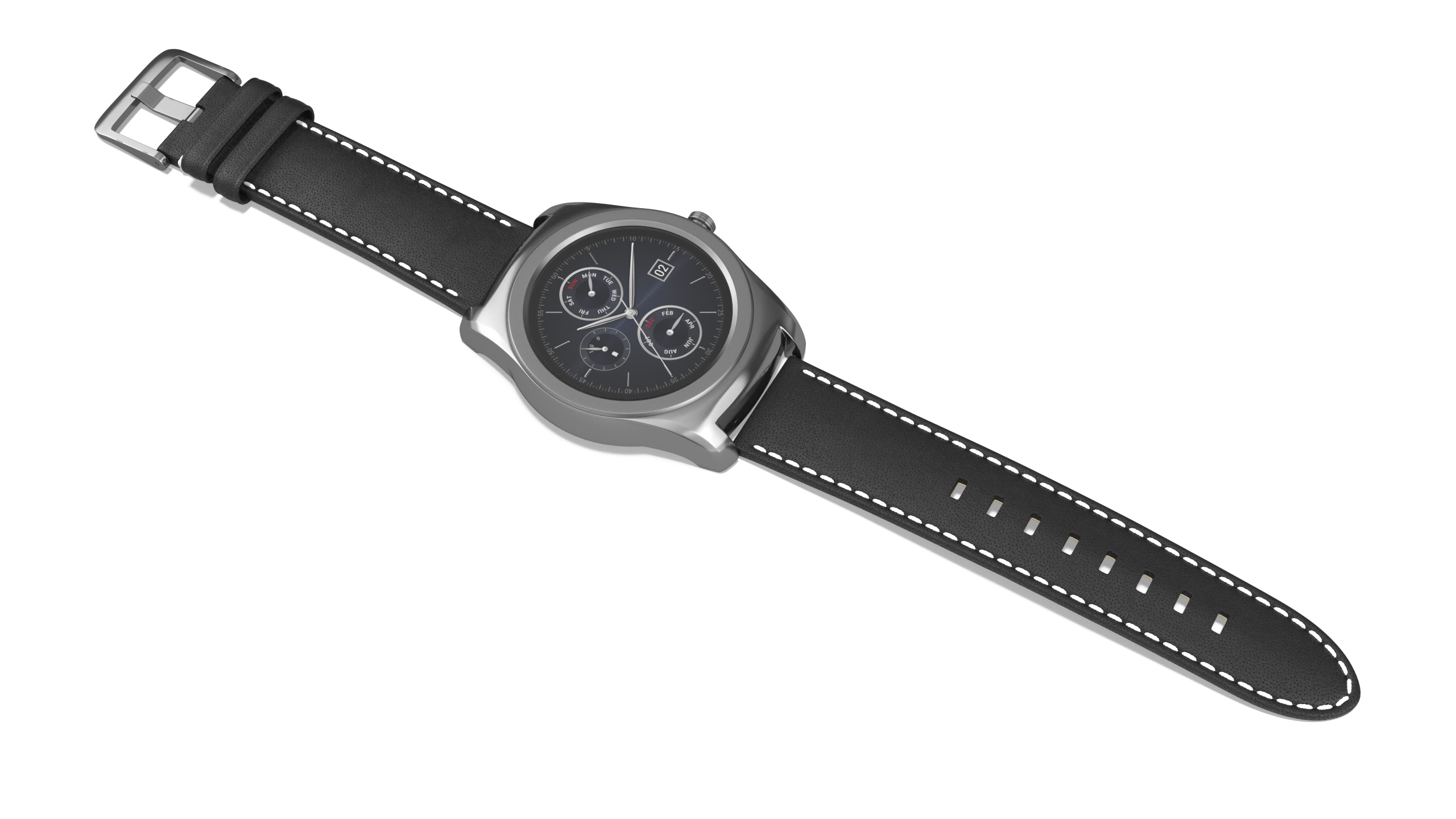 3D model Classic Leather Strap Wristwatch LG