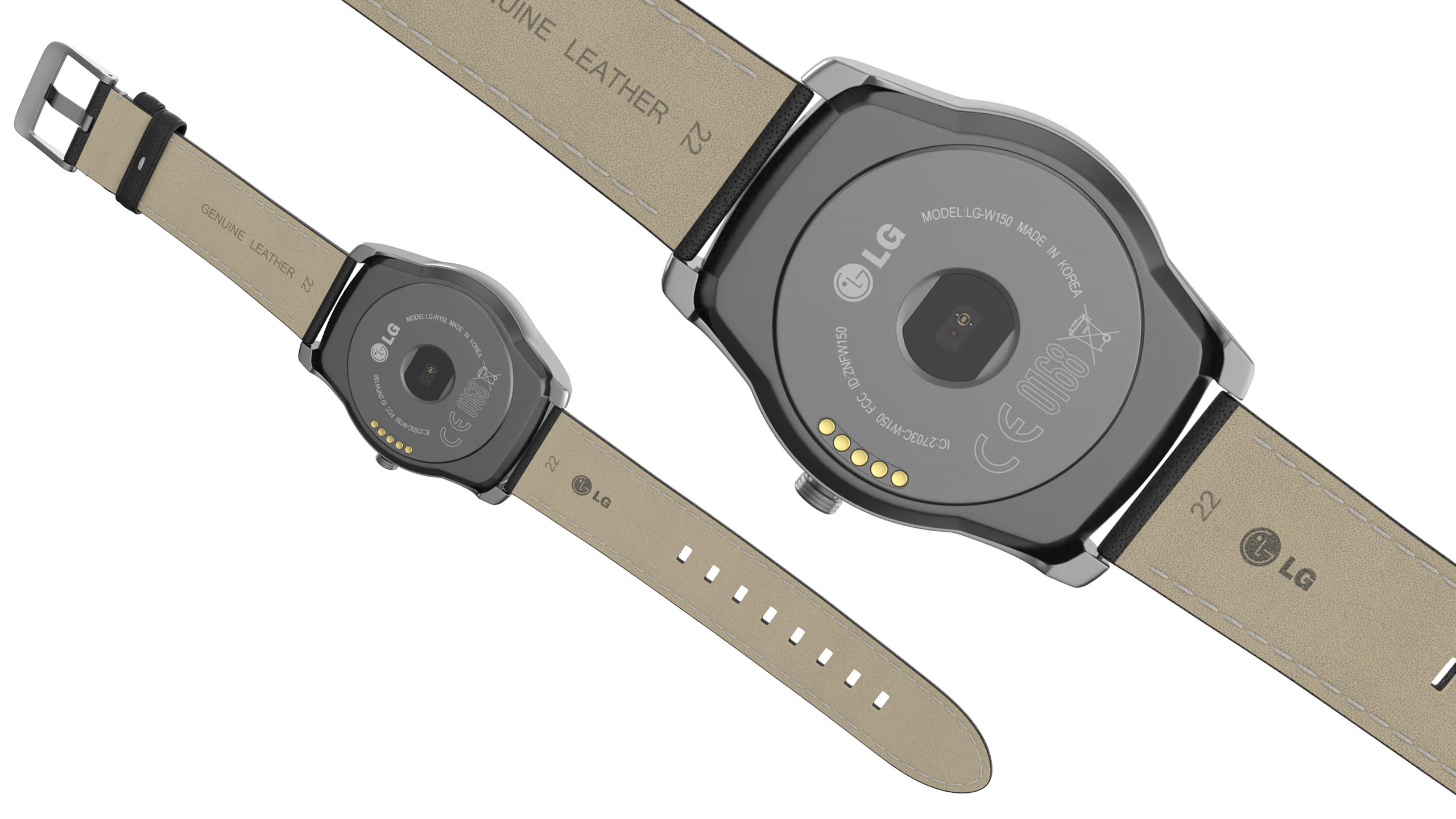 3D model Classic Leather Strap Wristwatch LG