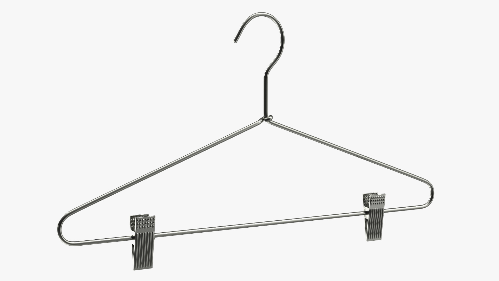 3D Metal Hanger With Pant Clips model