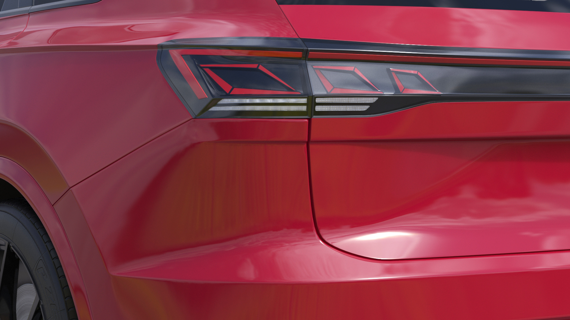Volkswagen Touareg 2024 Red 3D