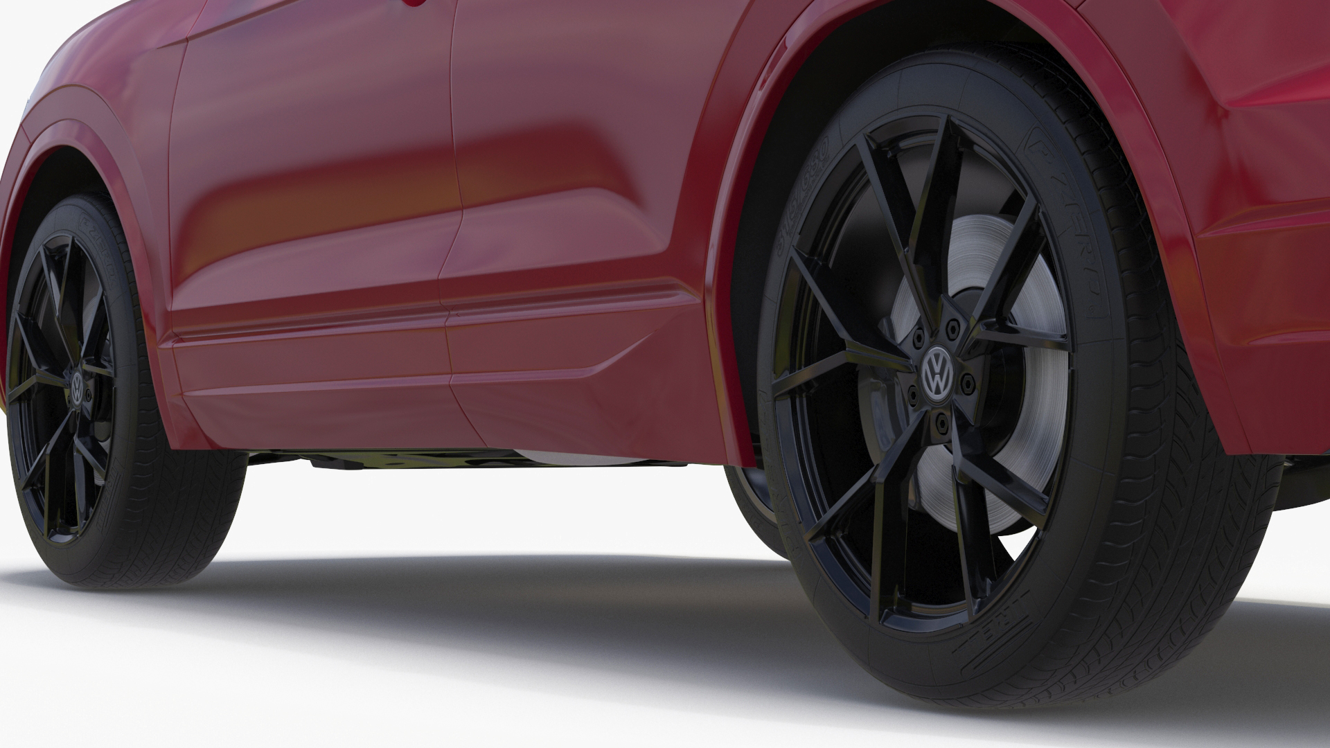 Volkswagen Touareg 2024 Red 3D