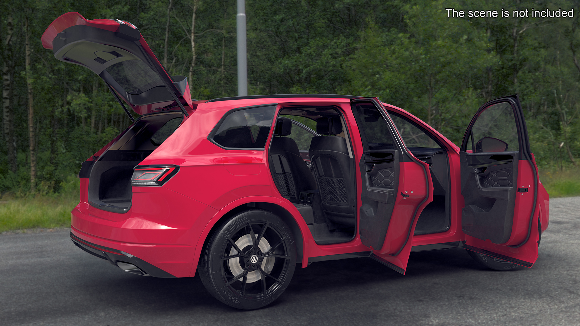 Volkswagen Touareg 2024 Red 3D