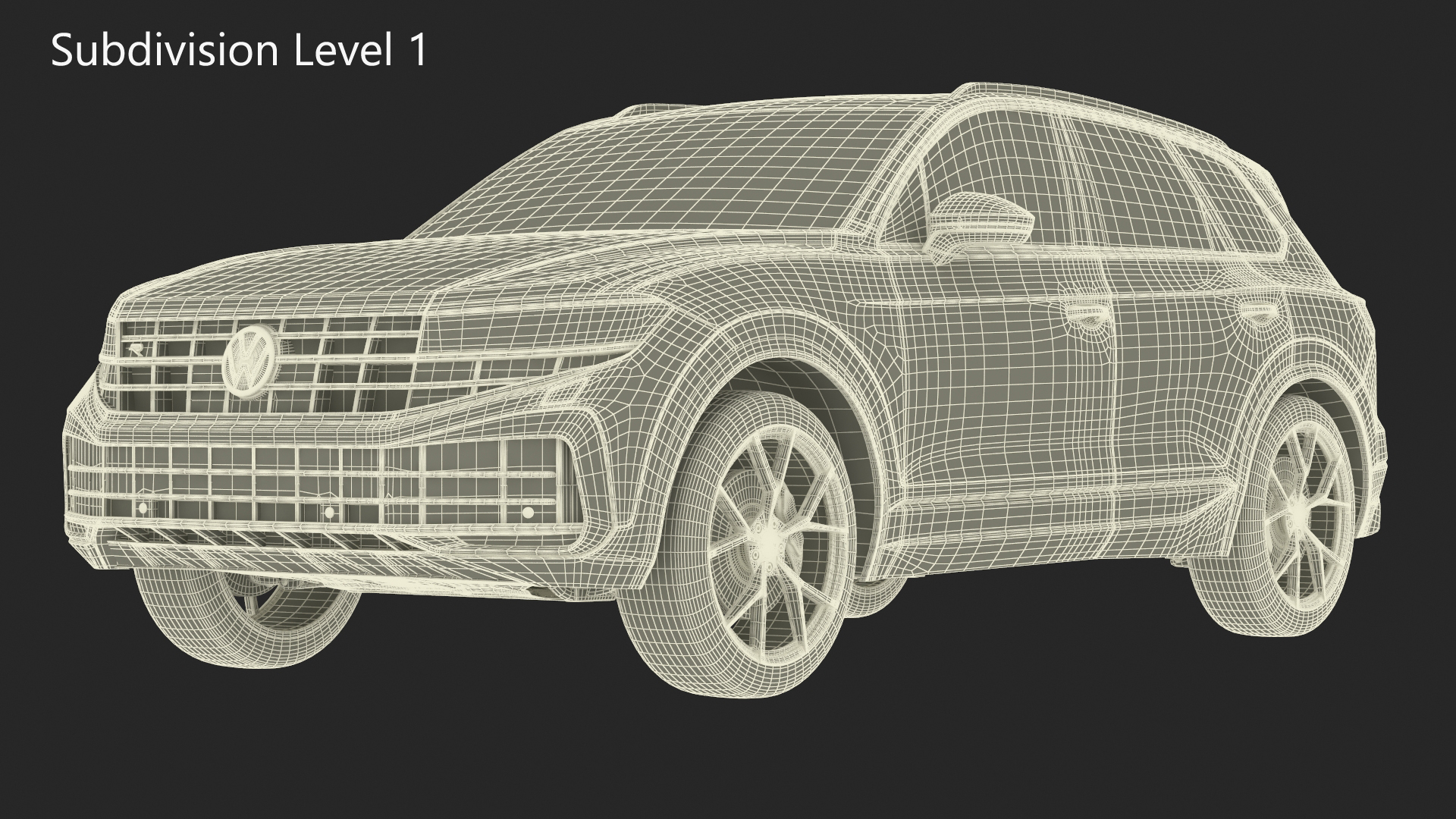 Volkswagen Touareg 2024 Red 3D