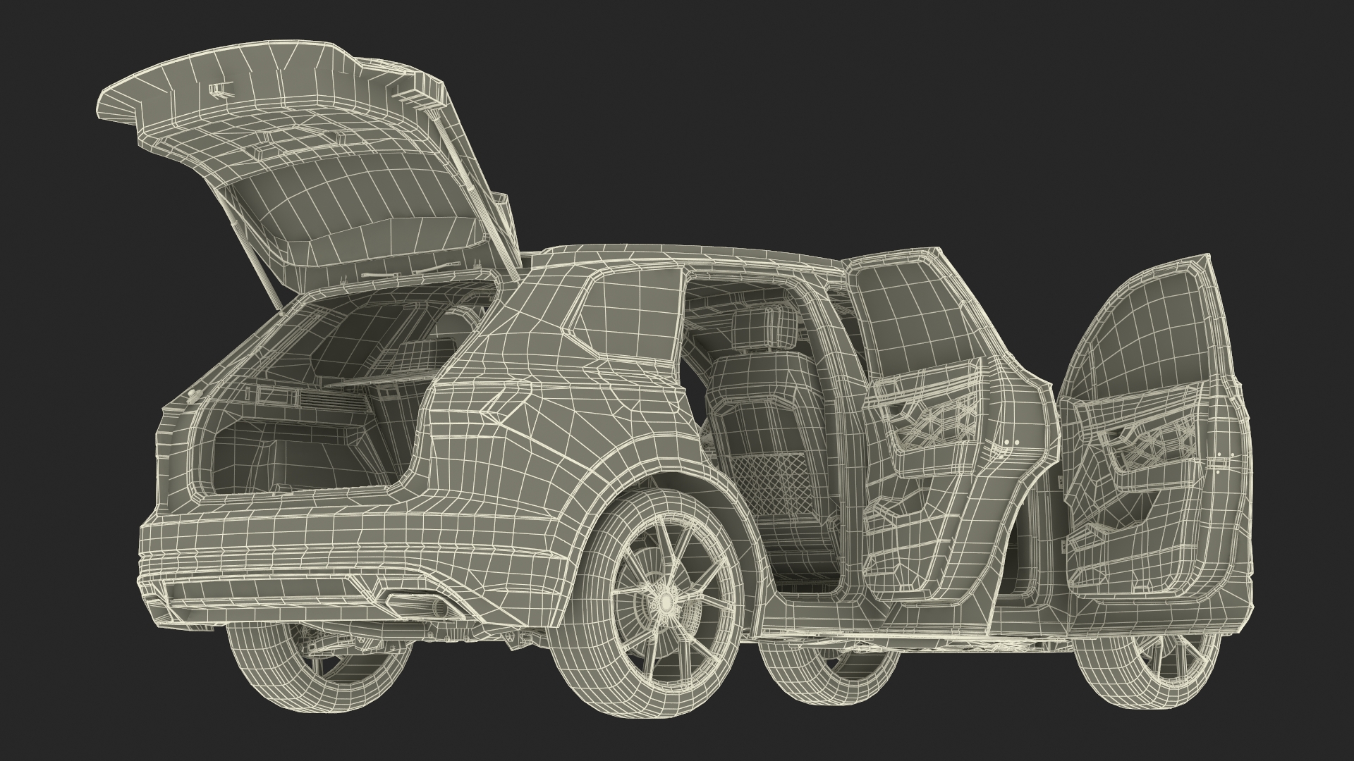 Volkswagen Touareg 2024 Red 3D