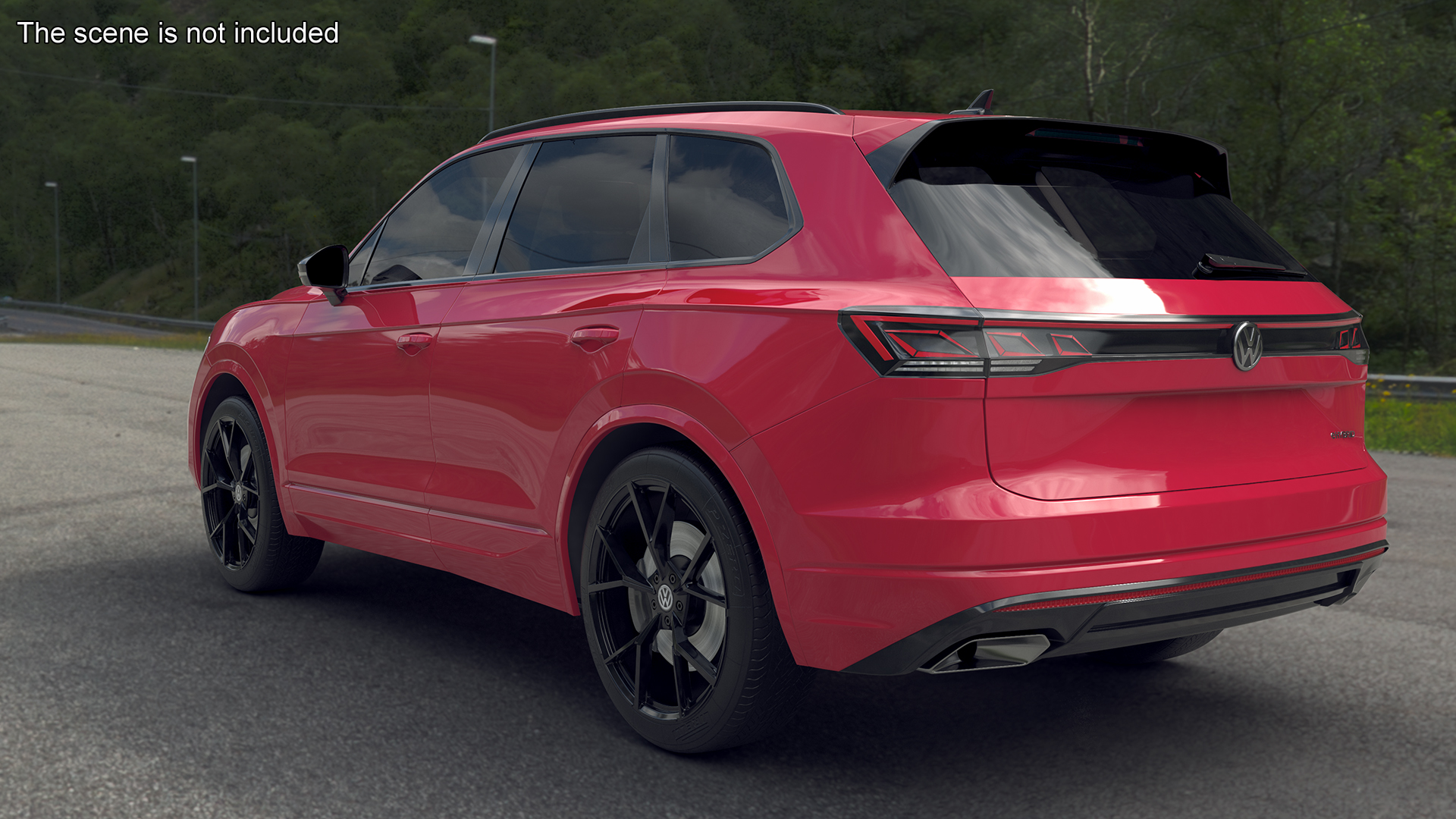Volkswagen Touareg 2024 Red 3D