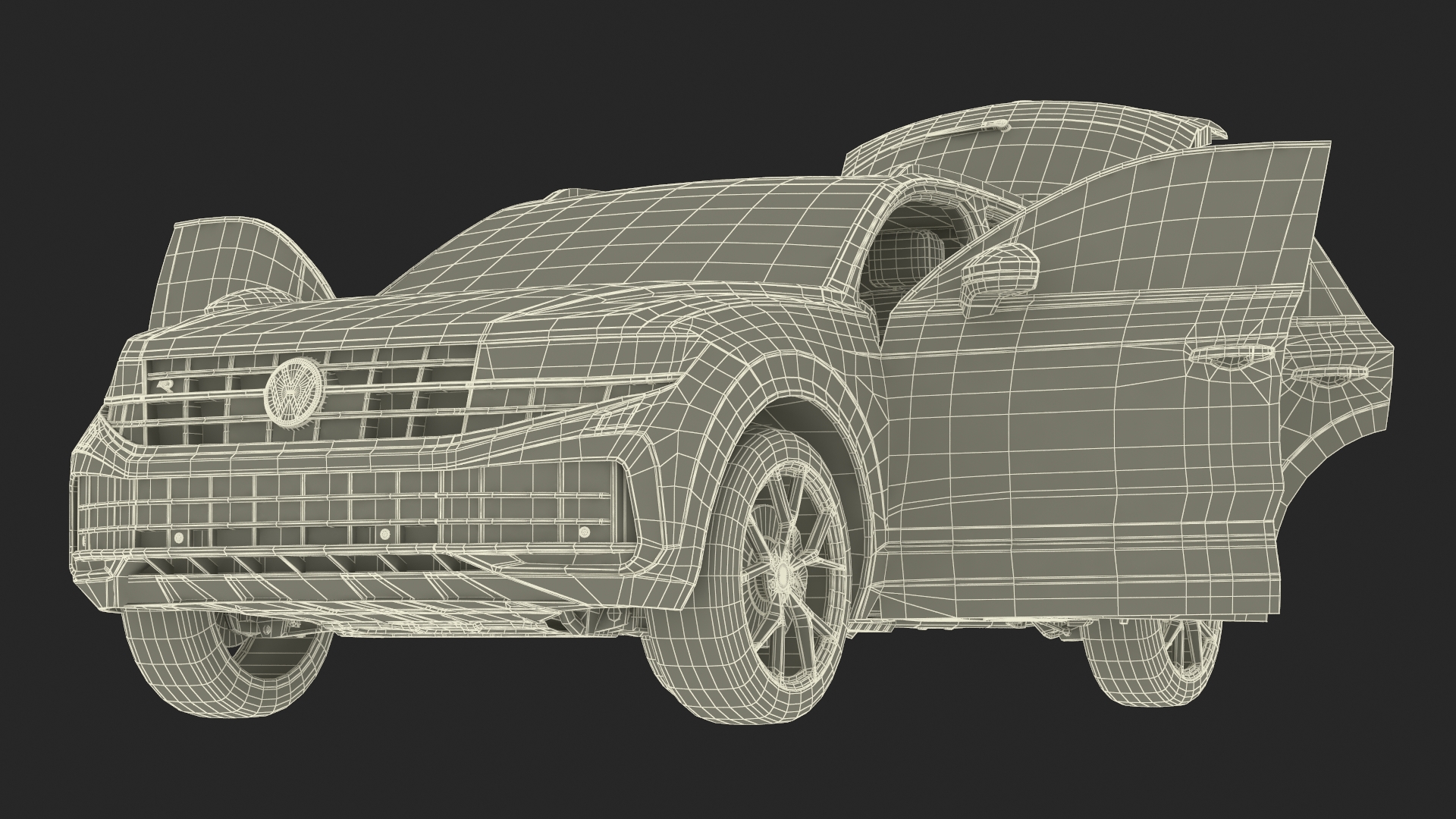 Volkswagen Touareg 2024 Red 3D