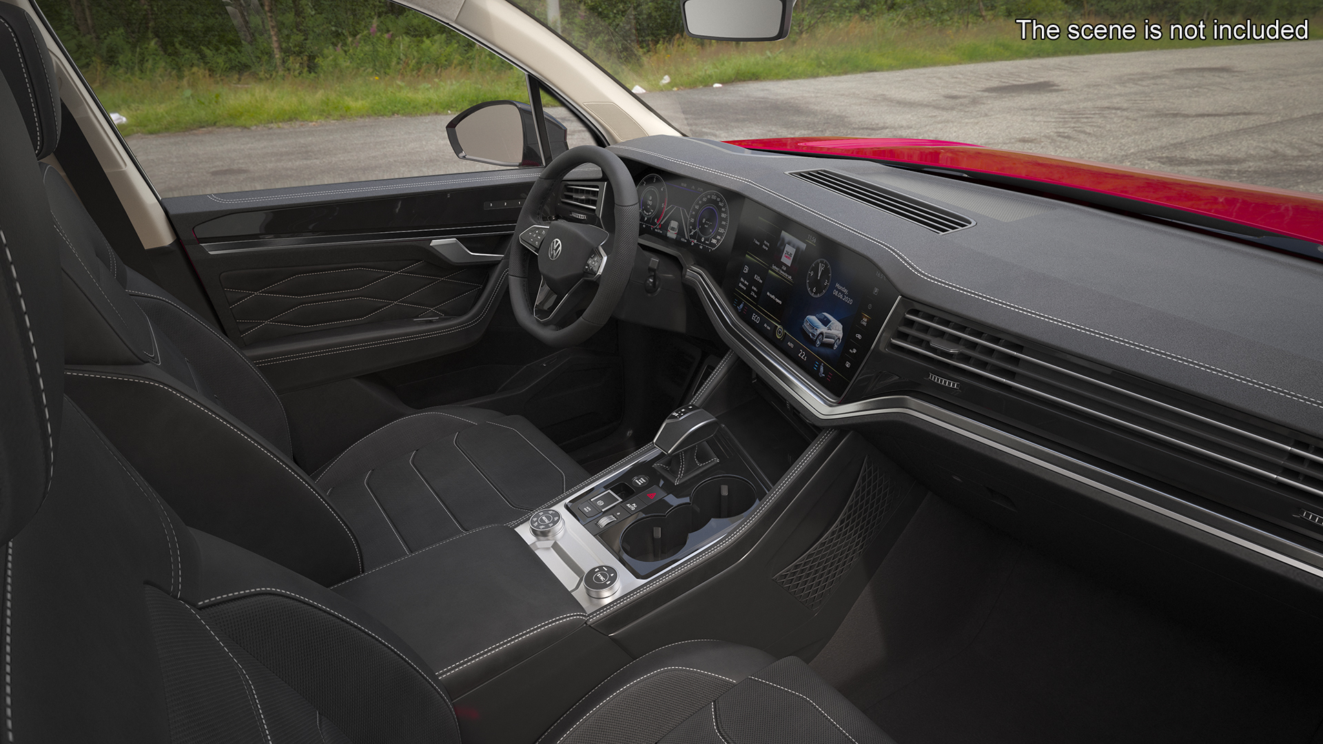 Volkswagen Touareg 2024 Red 3D