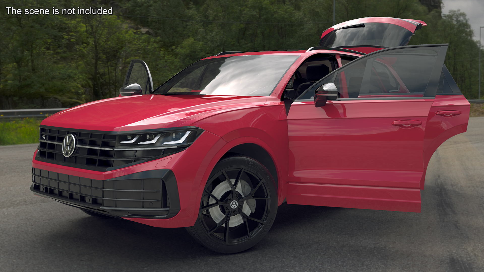 Volkswagen Touareg 2024 Red 3D