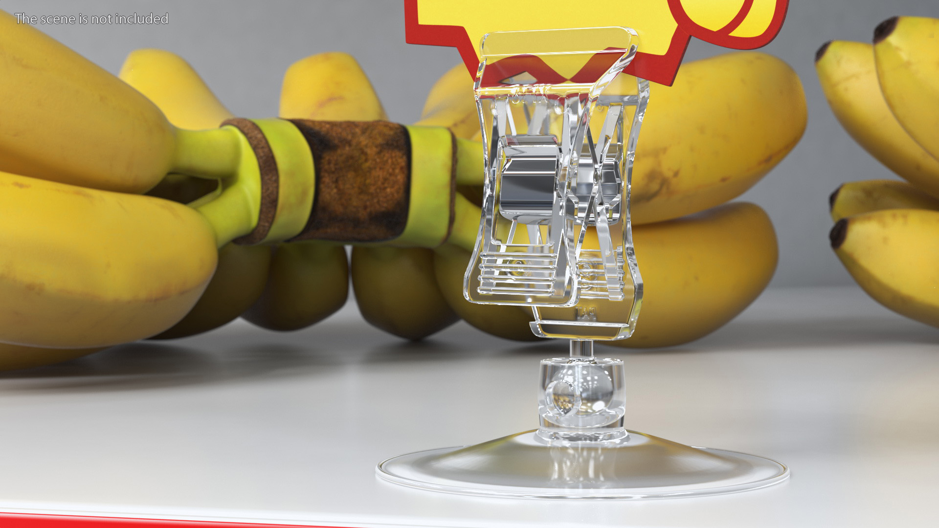 3D Price Tag Holder Plastic with Suction Cup