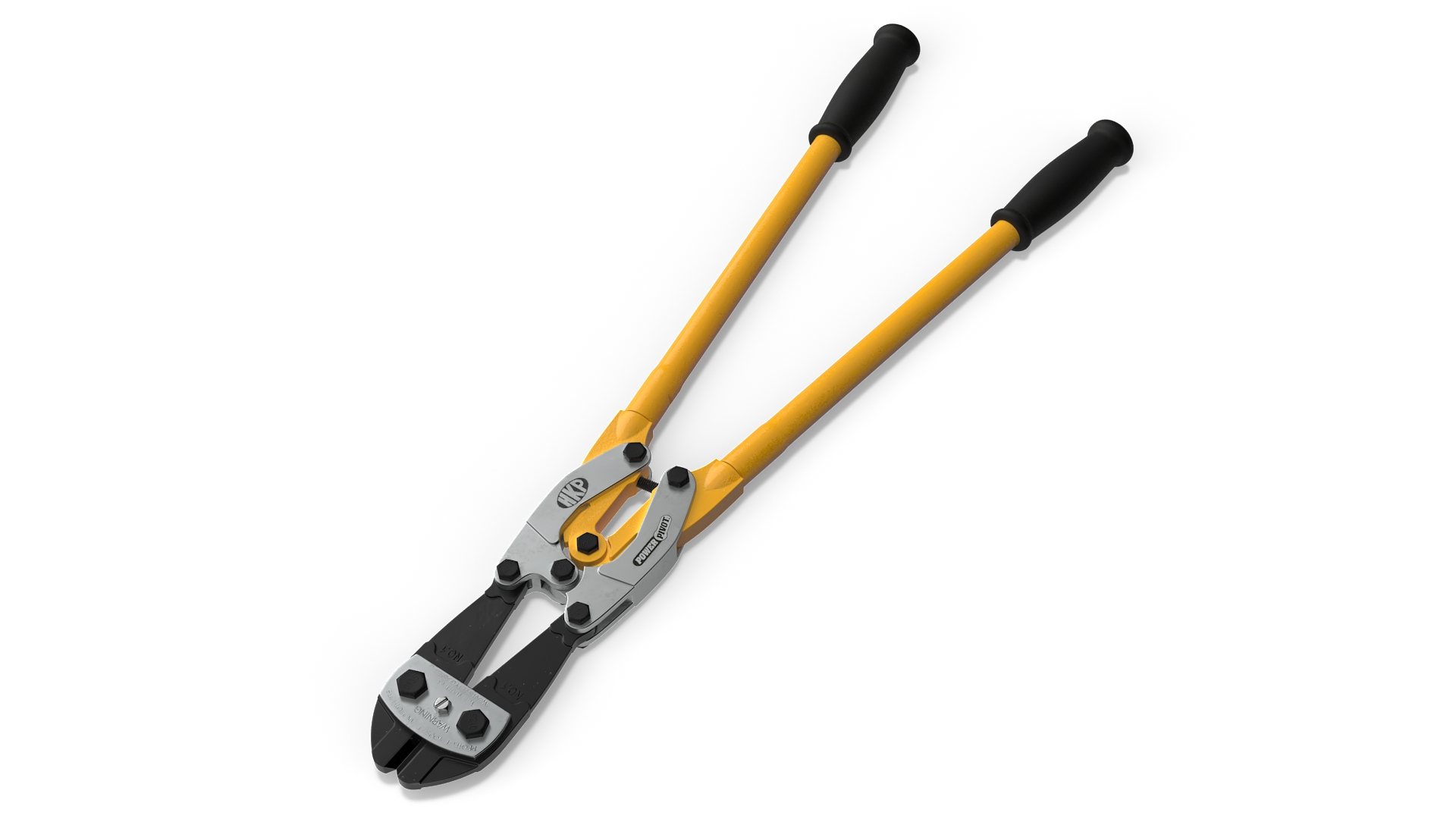 3D Hand Tool Bolt Cutter Yellow model