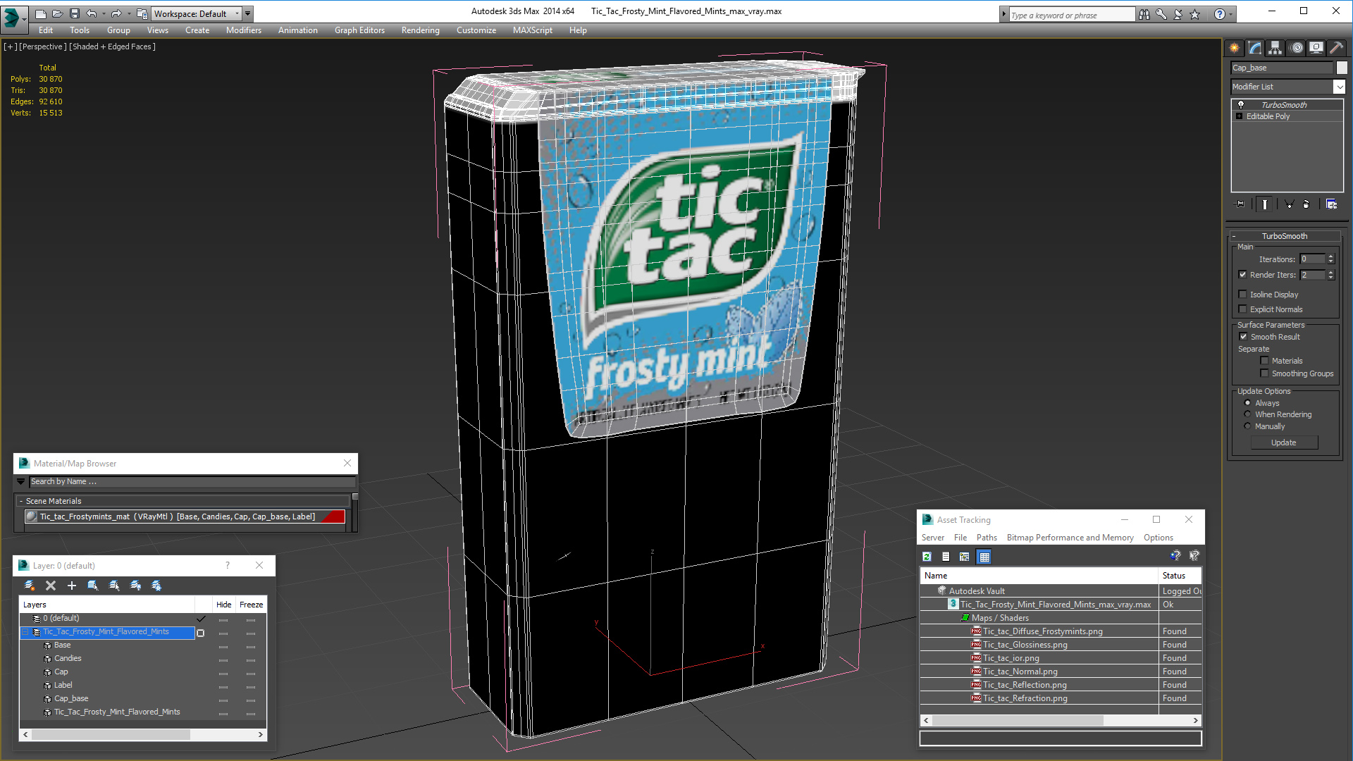 Tic Tac Frosty Mint Flavored Mints 3D model