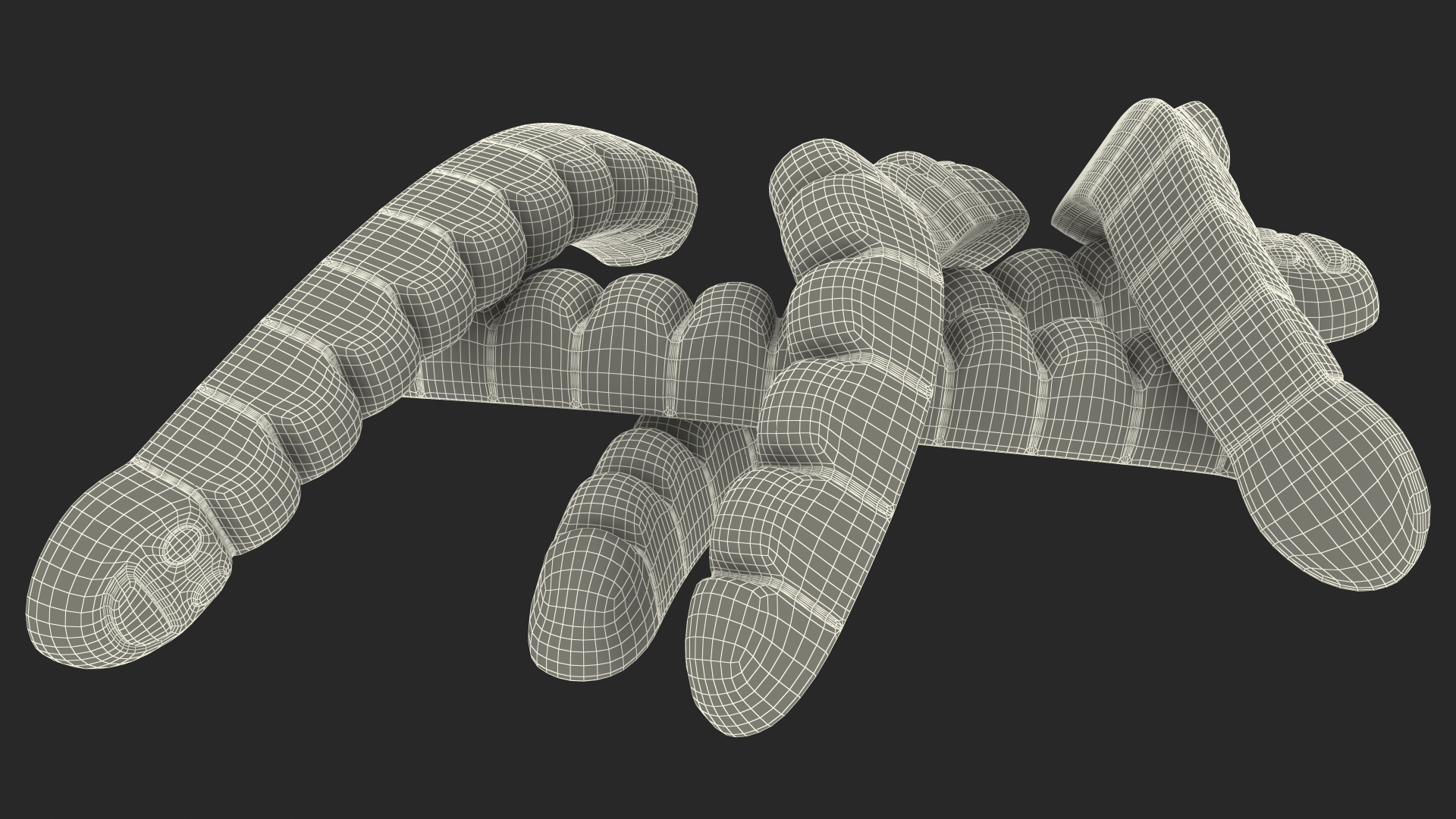 3D Sugar Coated Colorful Gummy Worms Pile model