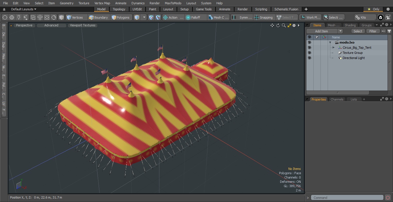 Circus Big Top Tent 3D model