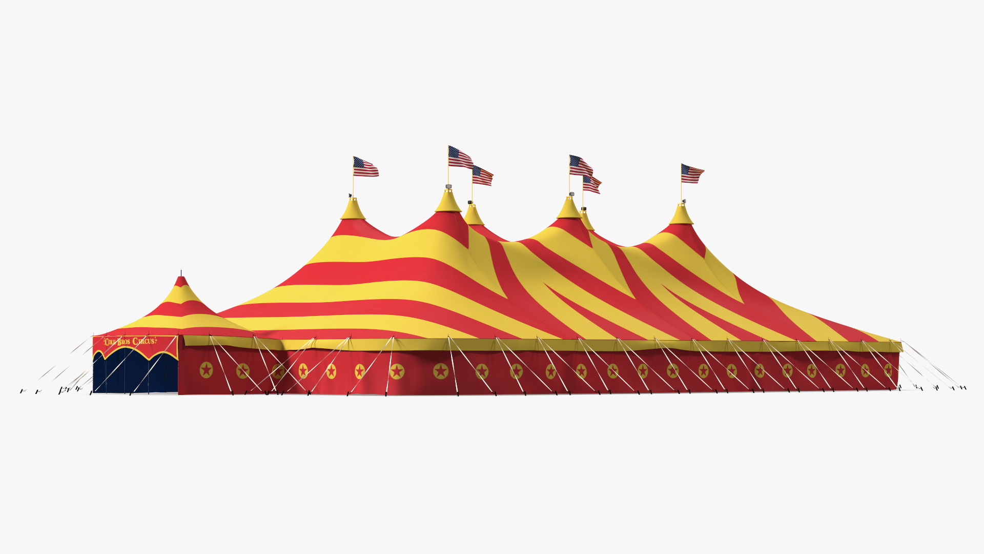 Circus Big Top Tent 3D model