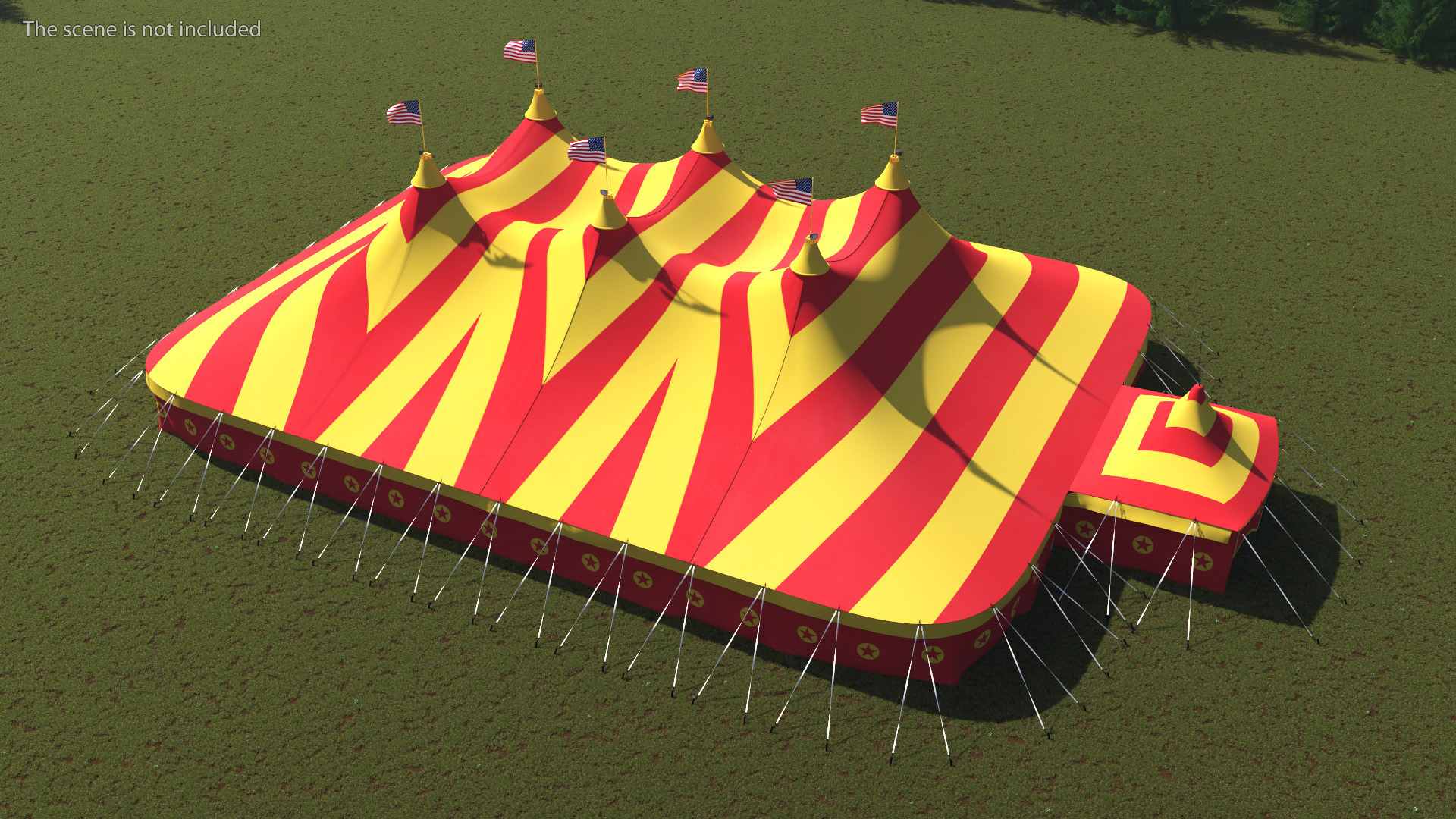 Circus Big Top Tent 3D model