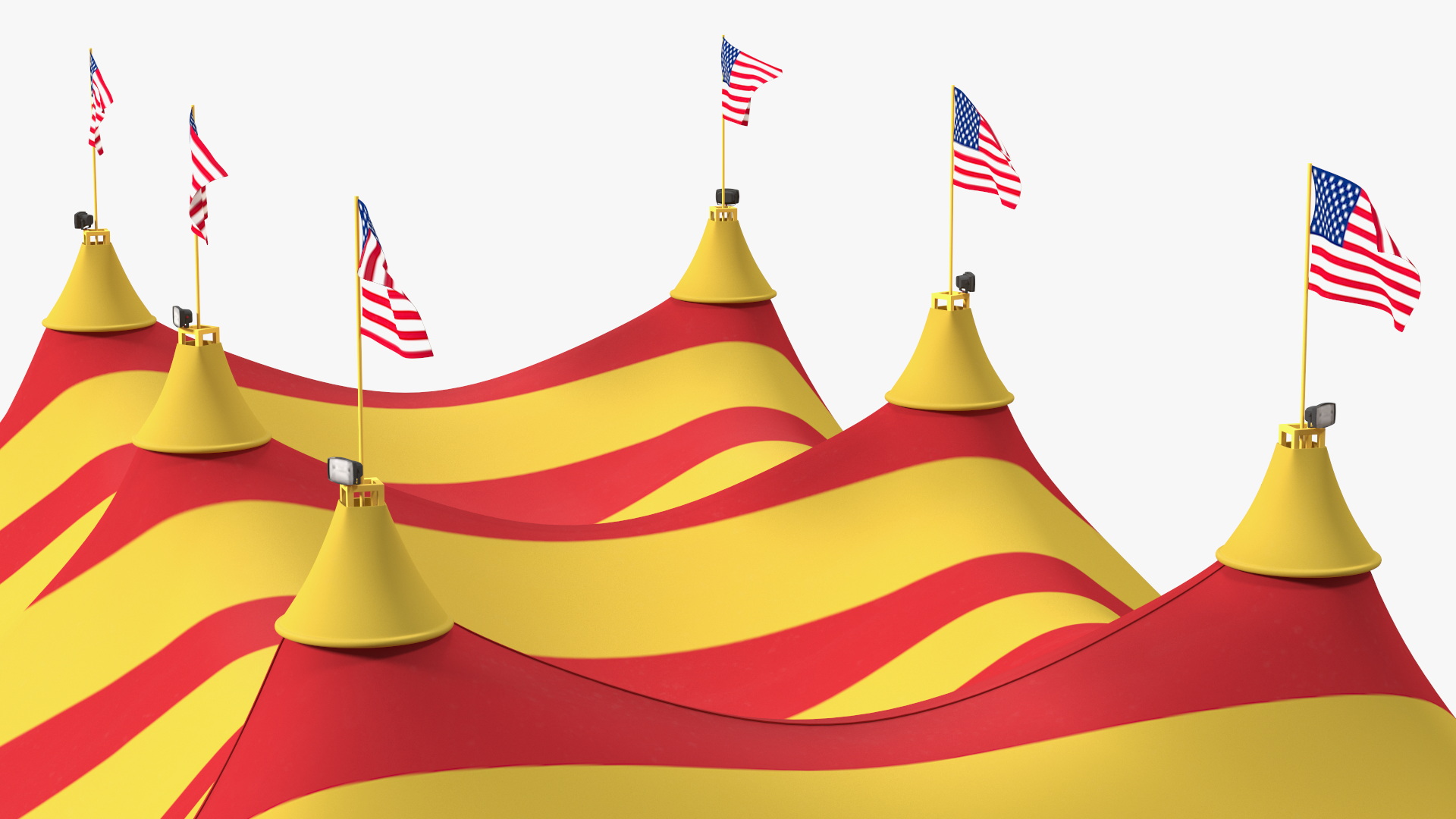 Circus Big Top Tent 3D model