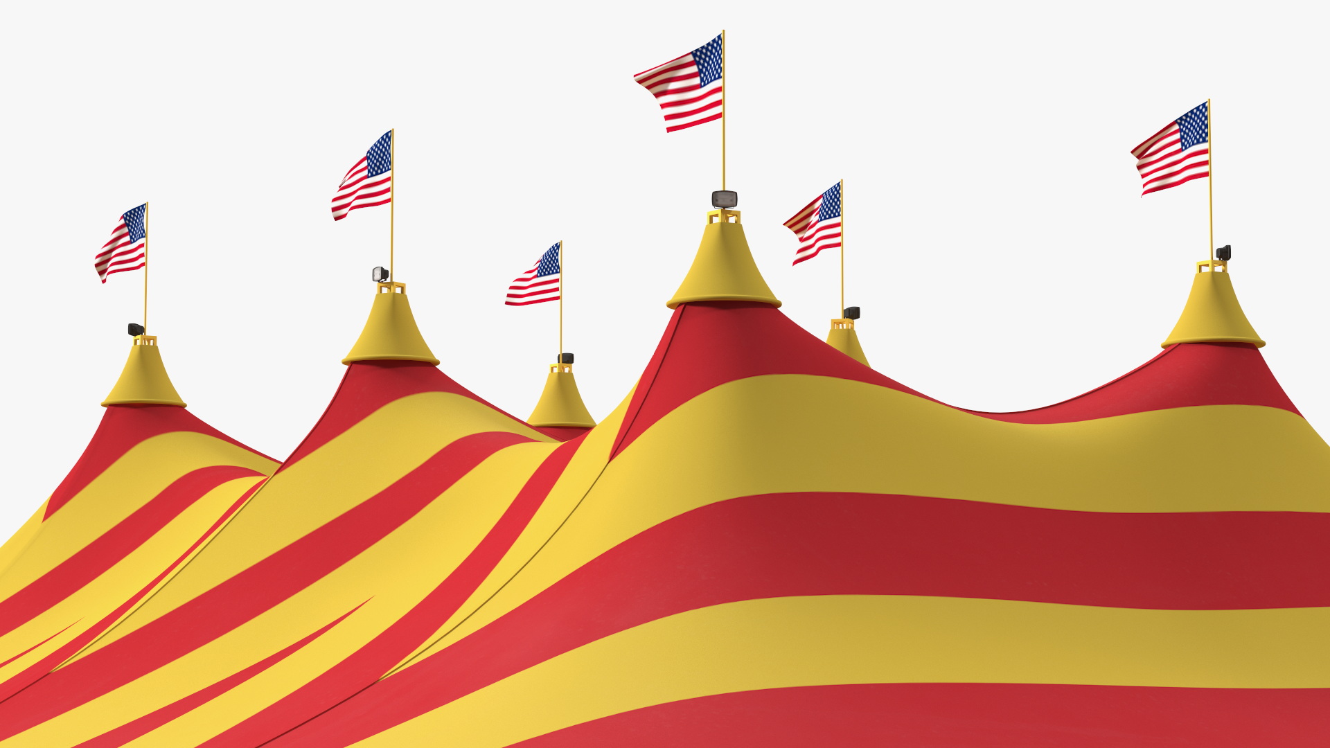 Circus Big Top Tent 3D model