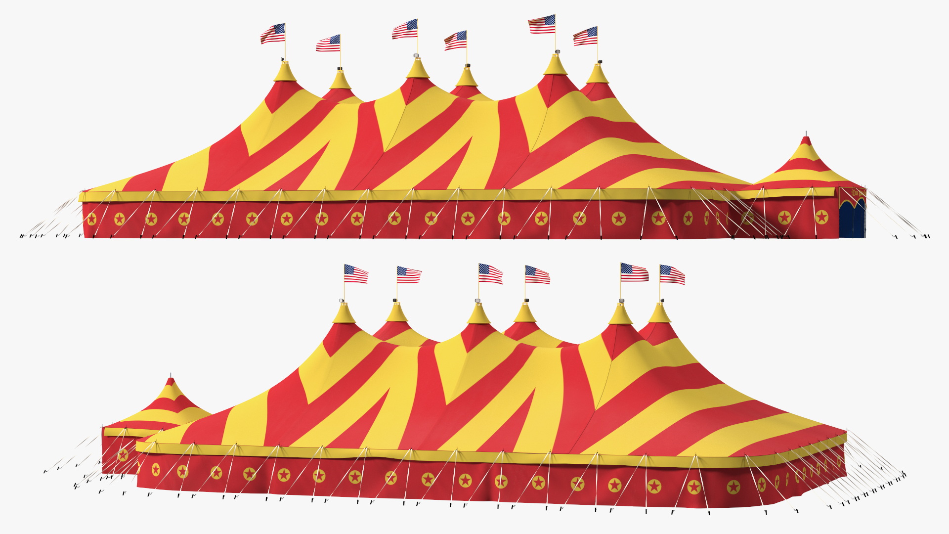 Circus Big Top Tent 3D model