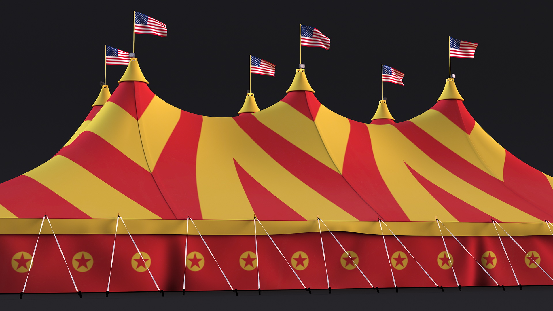 Circus Big Top Tent 3D model