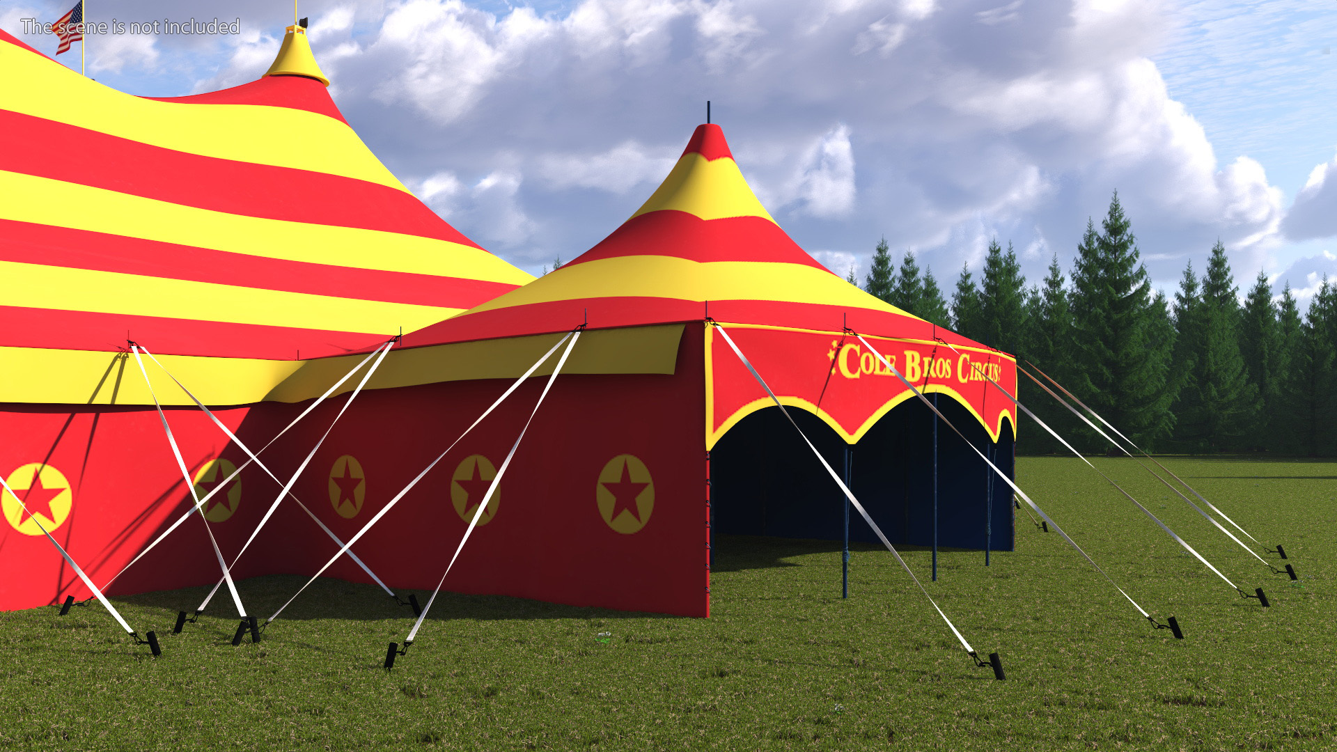 Circus Big Top Tent 3D model
