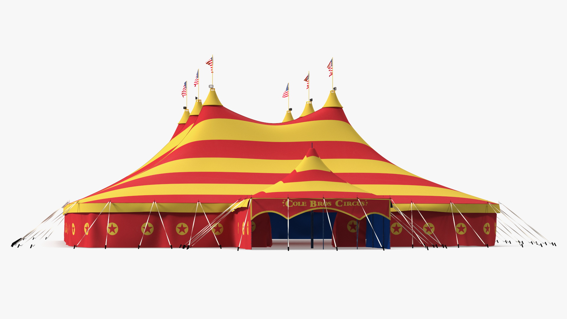 Circus Big Top Tent 3D model