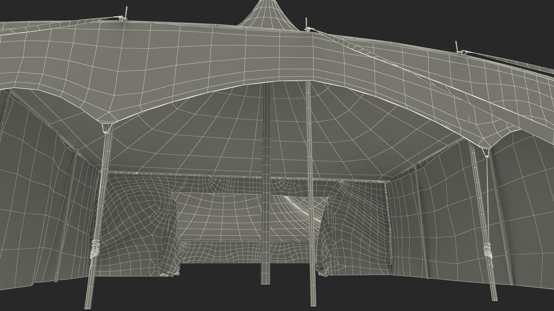 Circus Big Top Tent 3D model