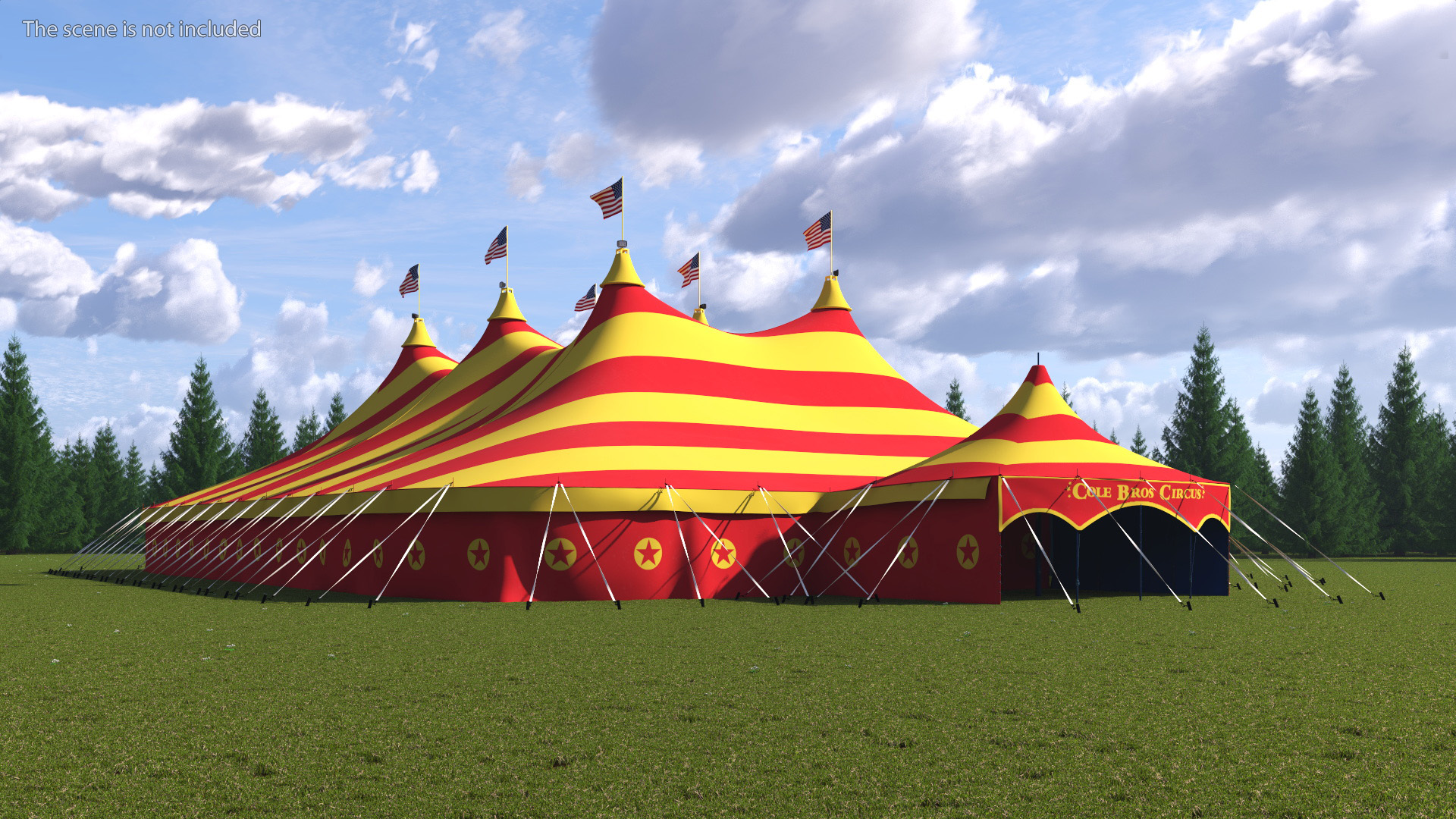 Circus Big Top Tent 3D model