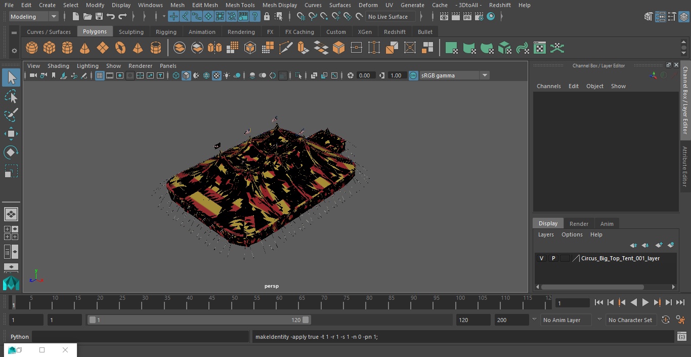 Circus Big Top Tent 3D model