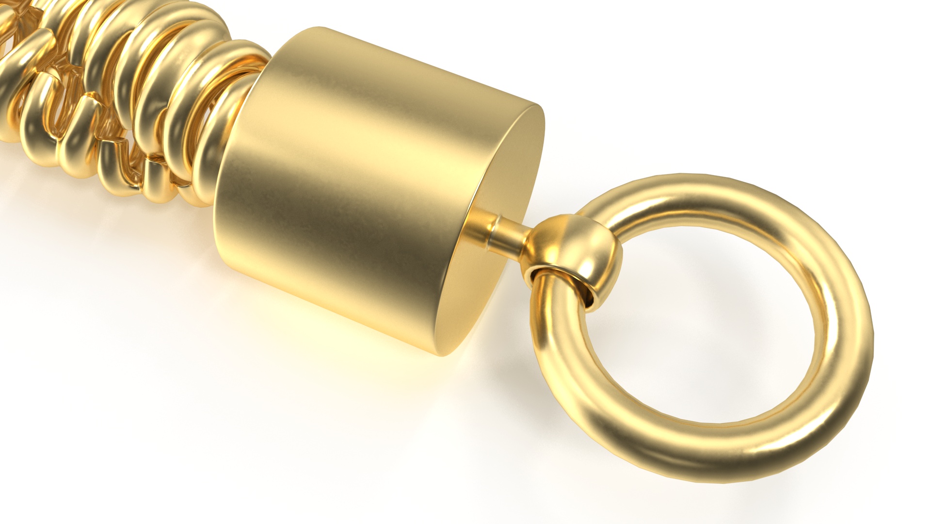 Golden Rope Chain 3D