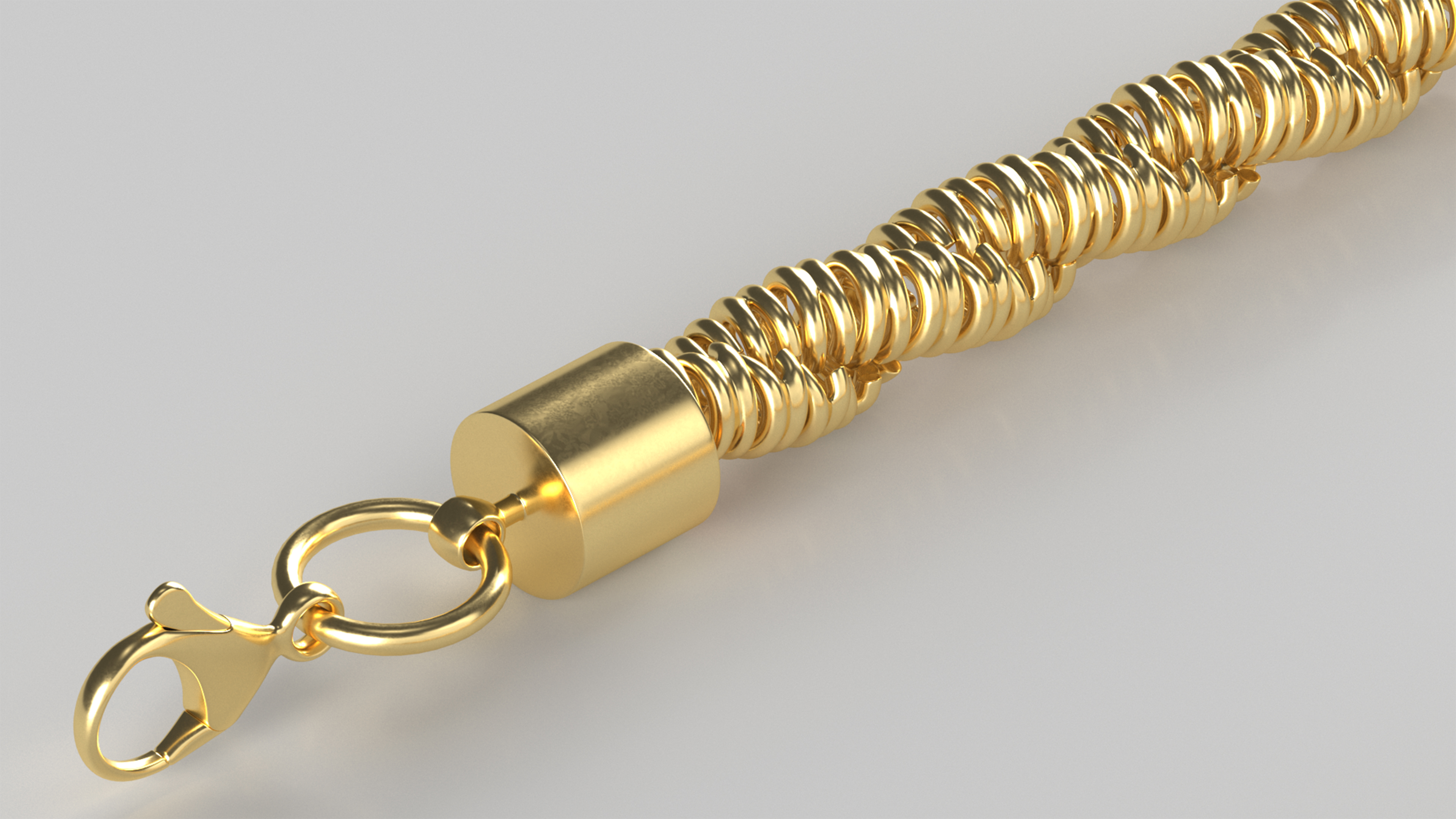 Golden Rope Chain 3D