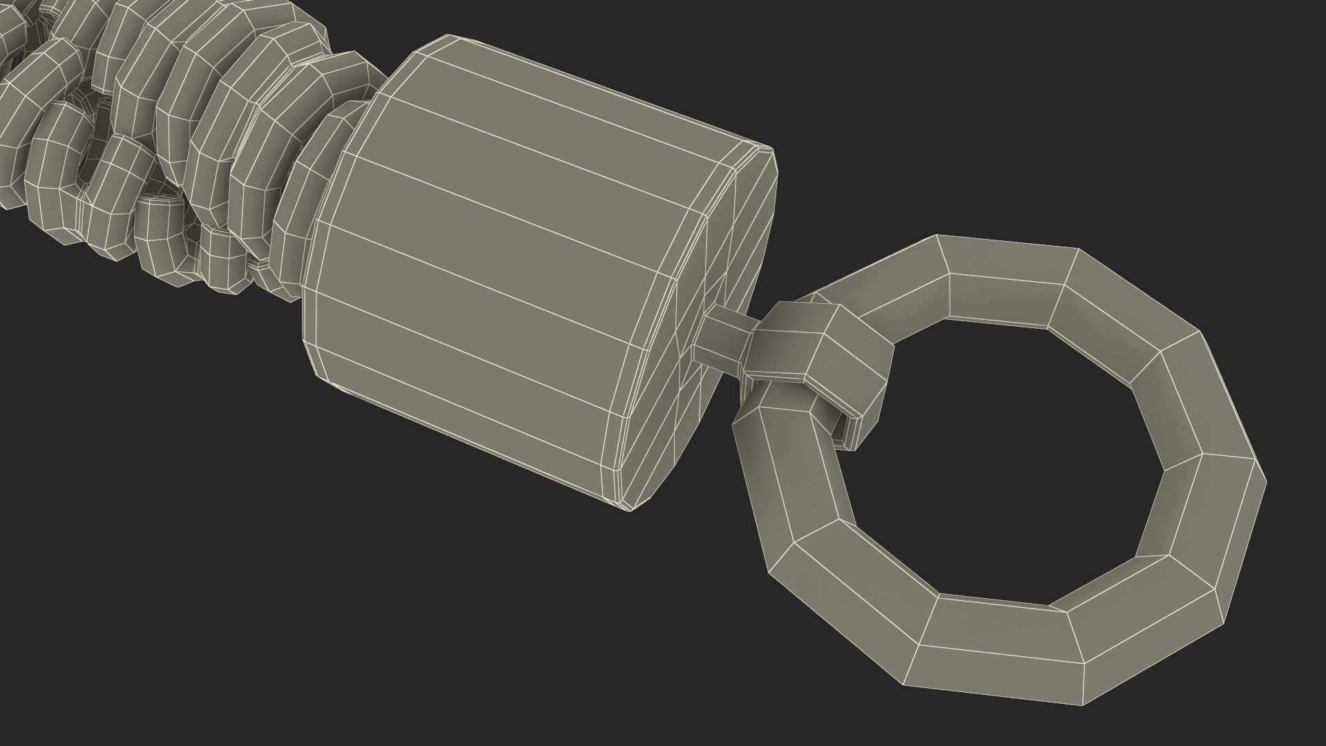 Golden Rope Chain 3D