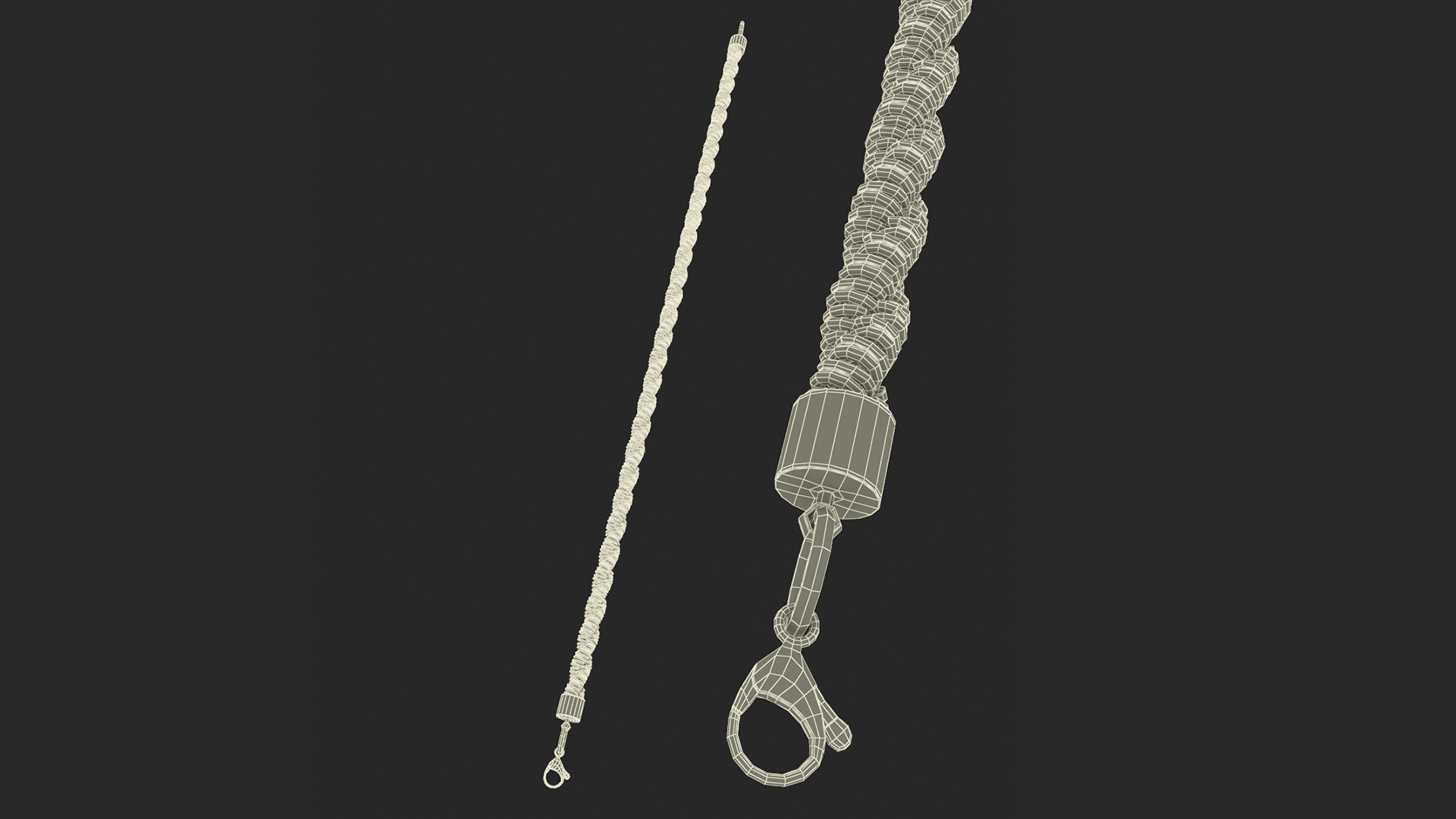 Golden Rope Chain 3D