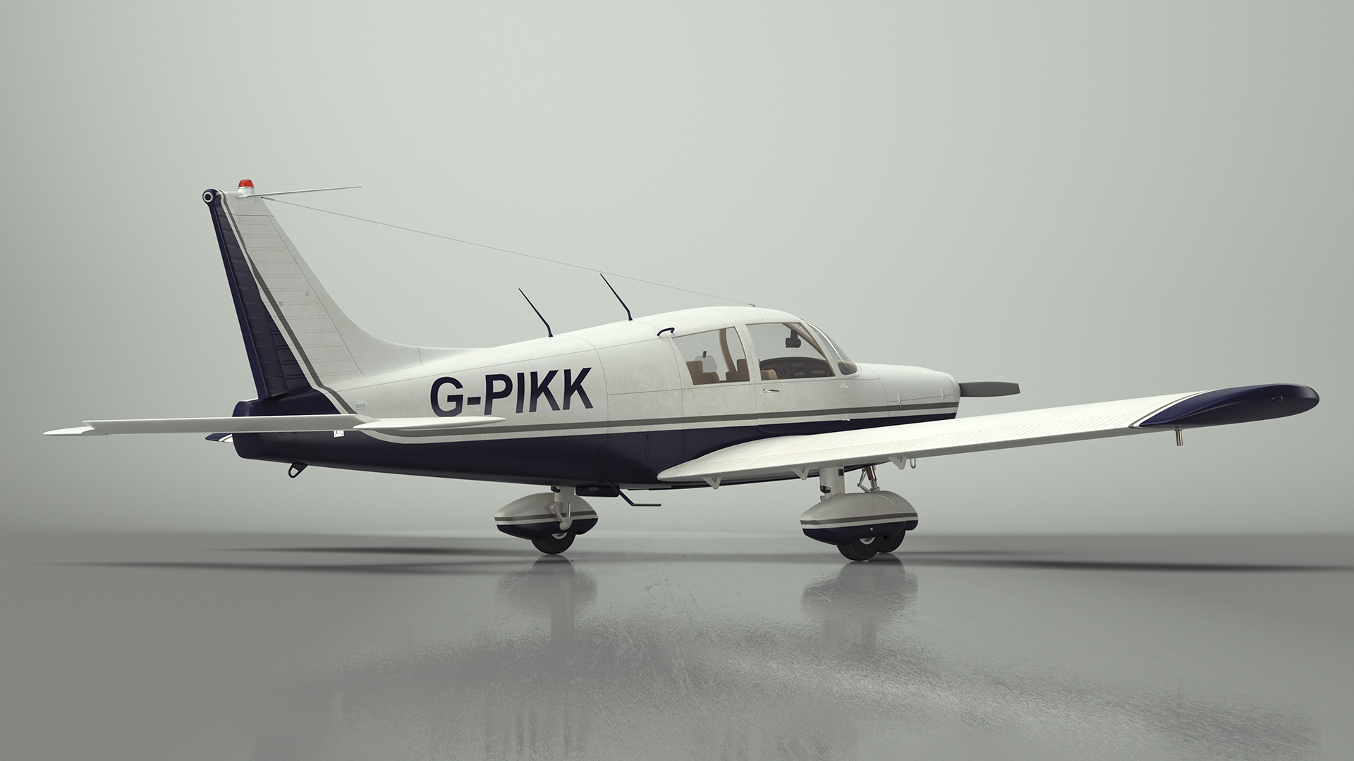 3D Piper PA-28-180 Cherokee C