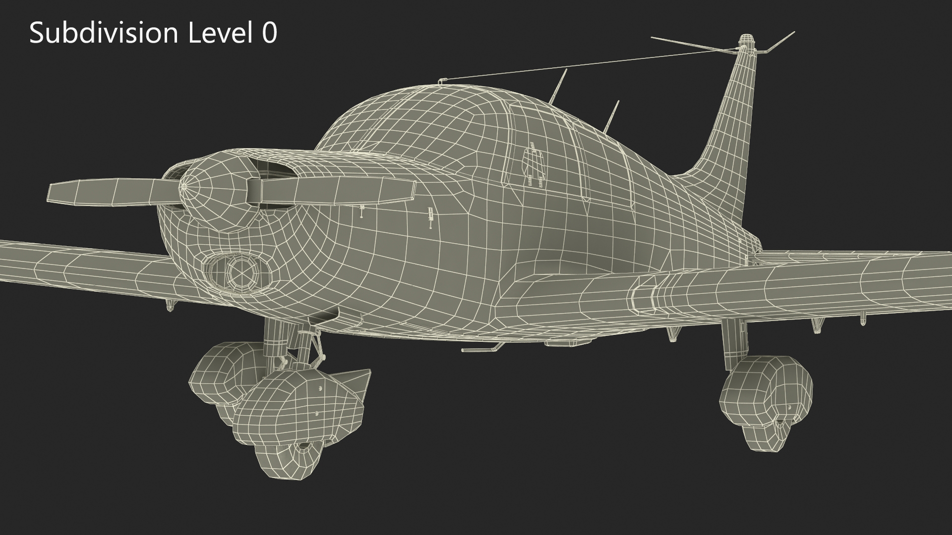 3D Piper PA-28-180 Cherokee C