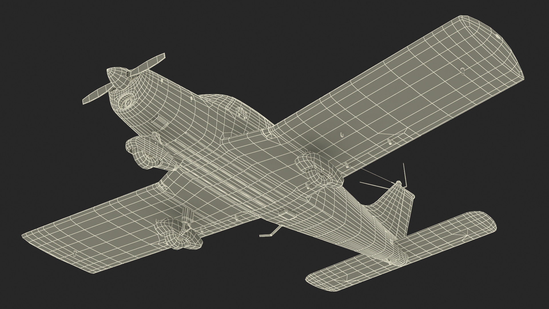 3D Piper PA-28-180 Cherokee C