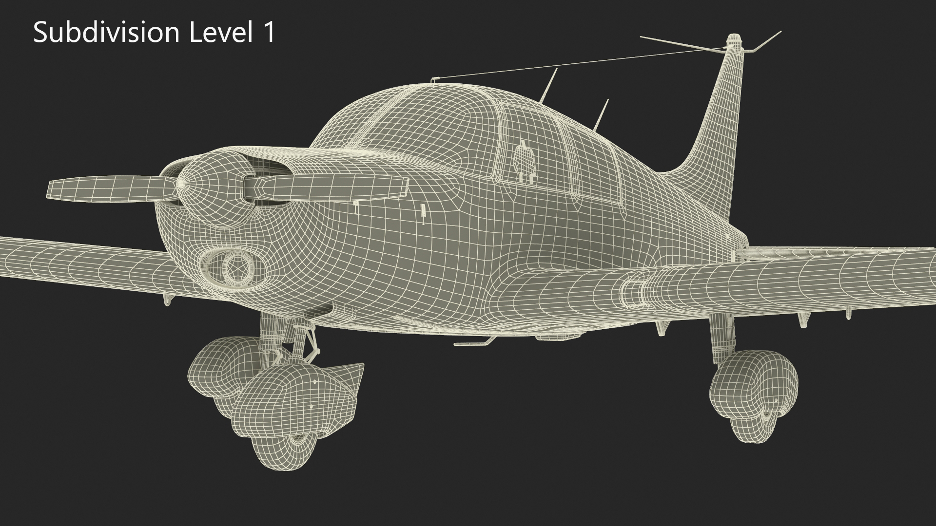 3D Piper PA-28-180 Cherokee C